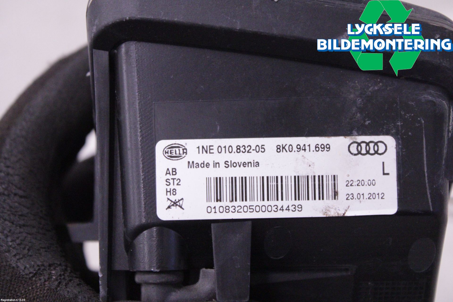 Audi A4 12-15 Dimljus-Varselljus Fram