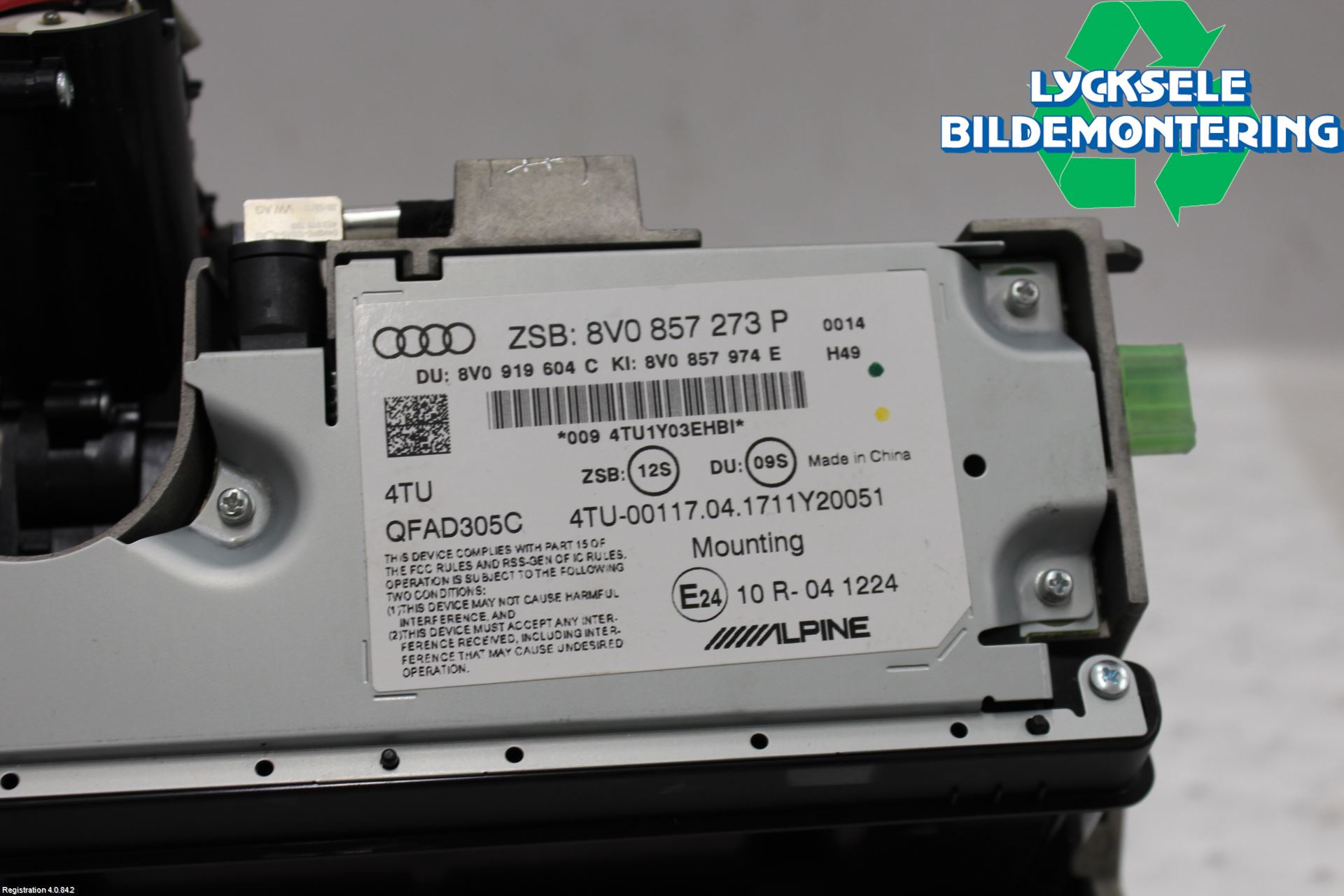 Audi A3/S3 8V 13-20 Bildskärm