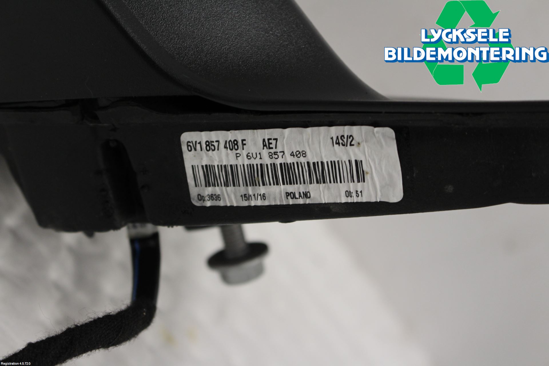 Skoda FABIA 15-21 Spegel Yttre El Hö