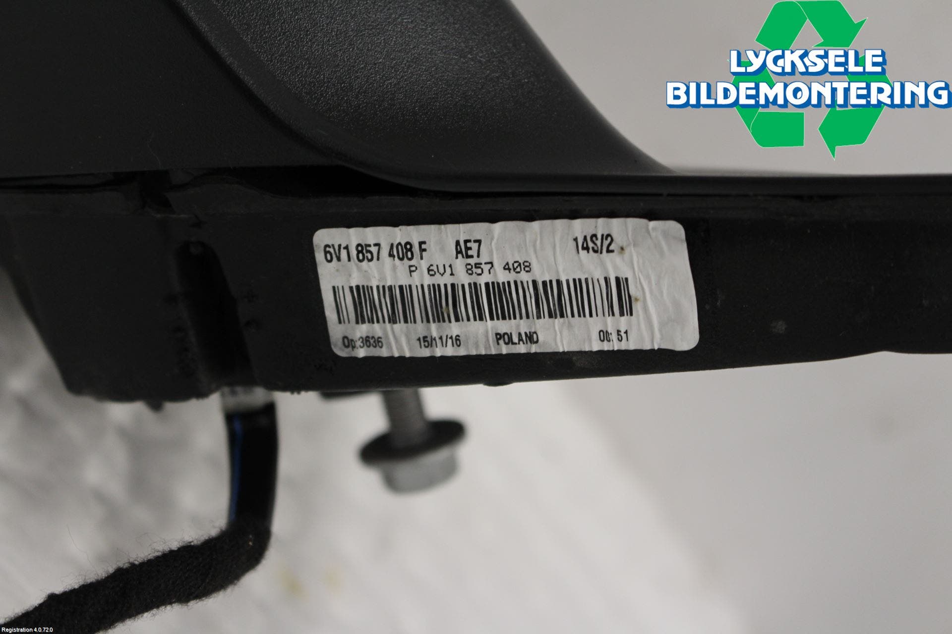 Skoda FABIA 15-21 Spegel Yttre El Hö