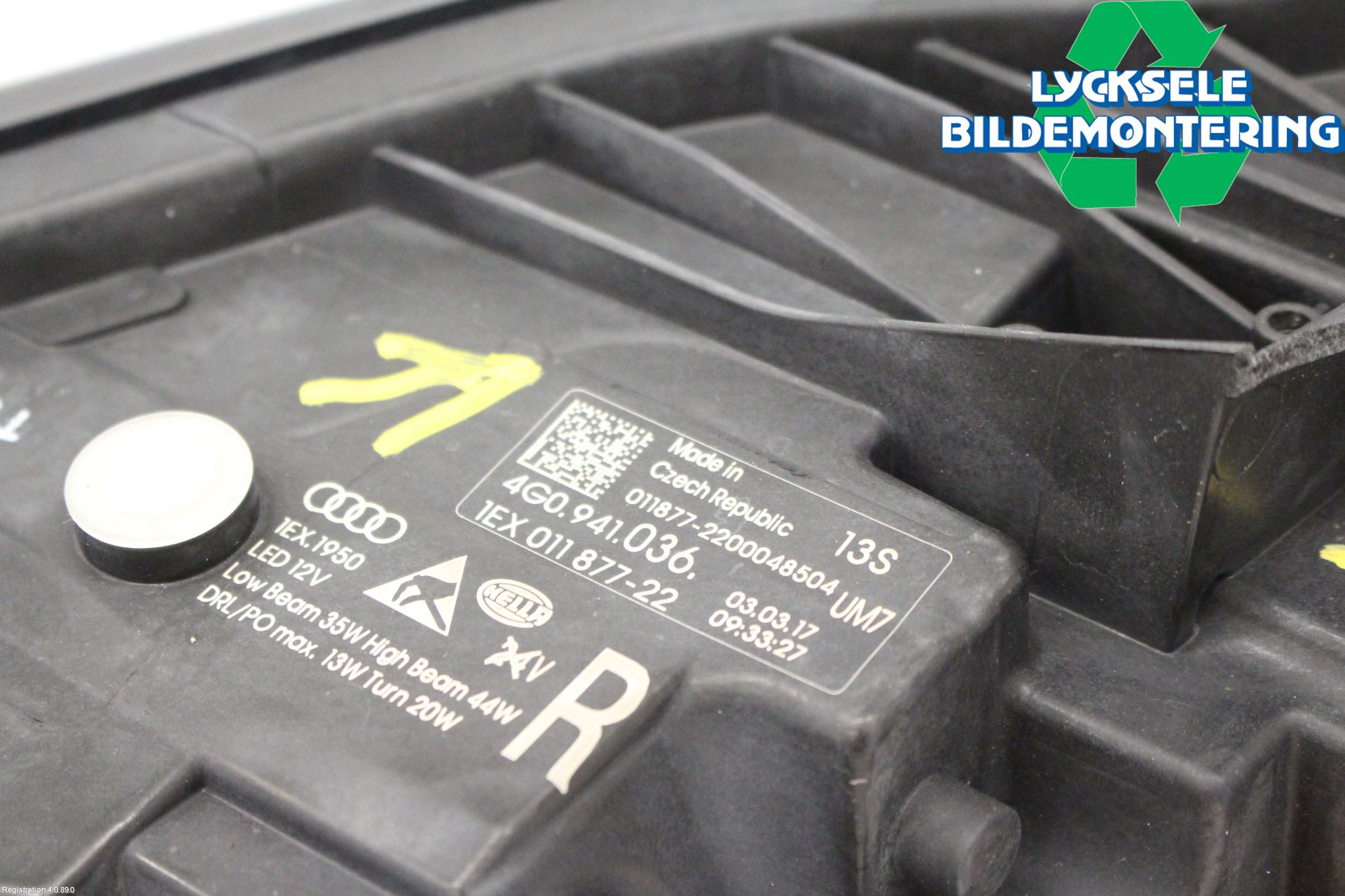 Audi A6 ALLROAD 12-18 Strålkastare Höger