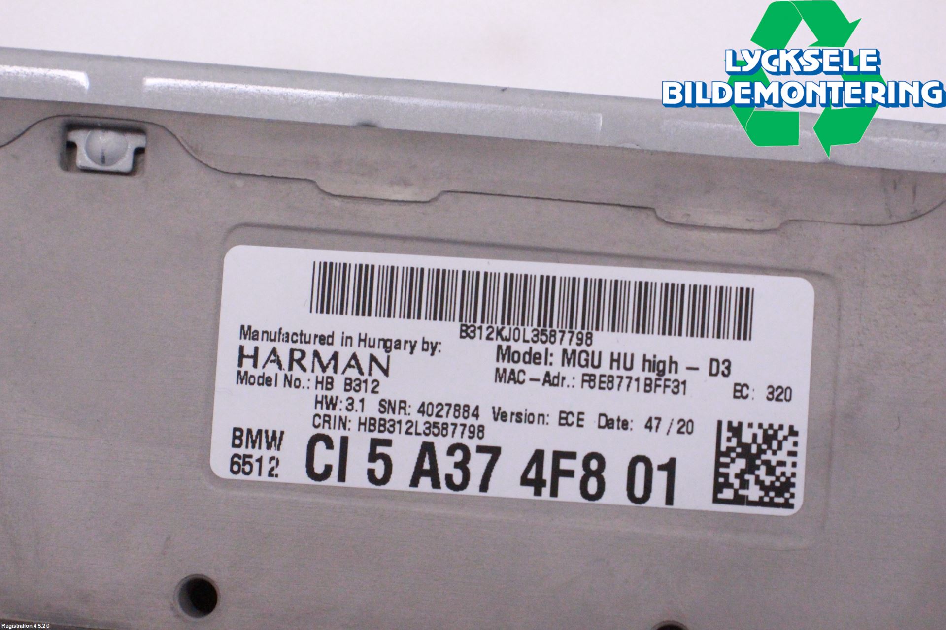 BMW 5 G30/G31/F90 17-23 Gps Navigator