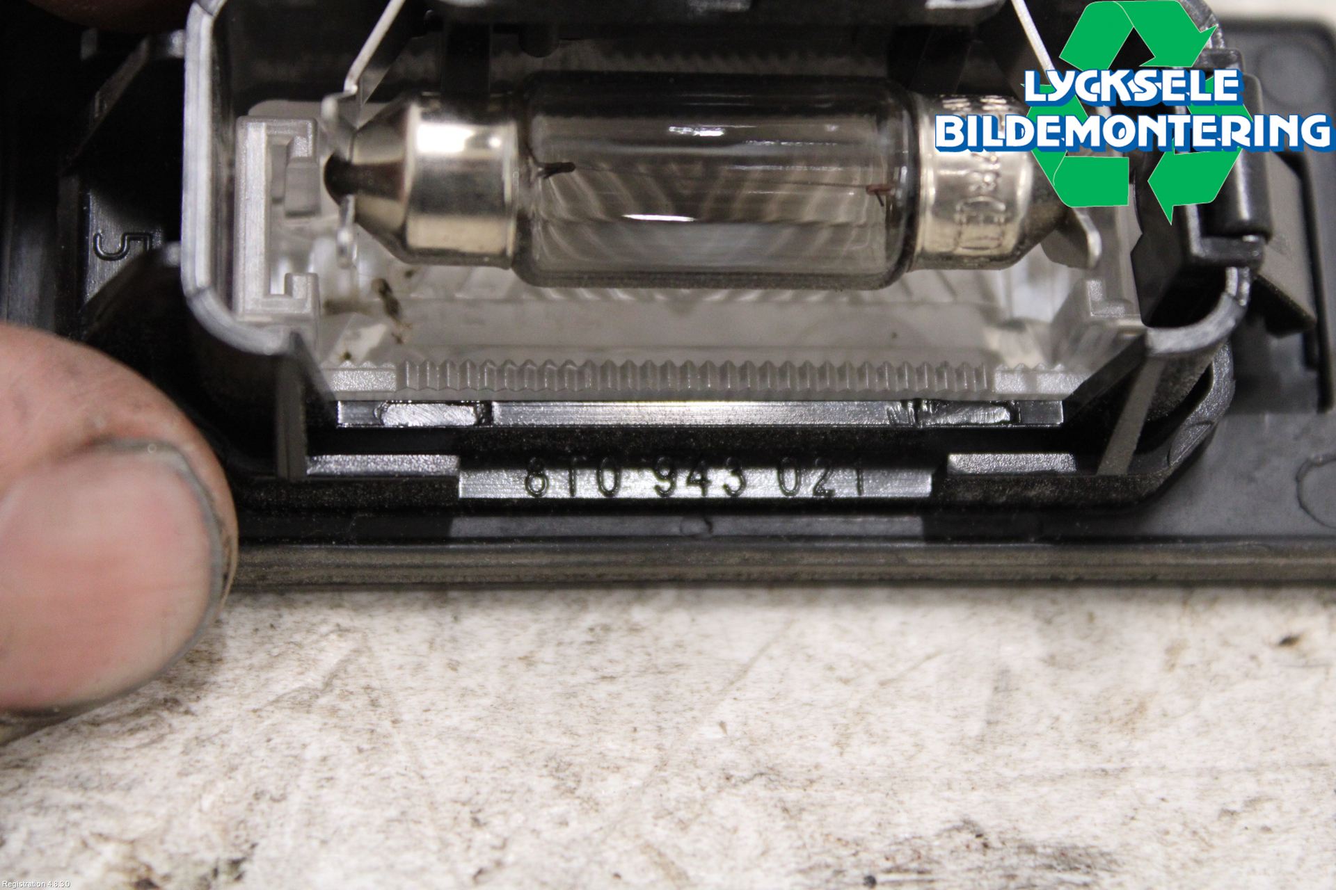 Skoda FABIA 07-14 Skylt Belysning