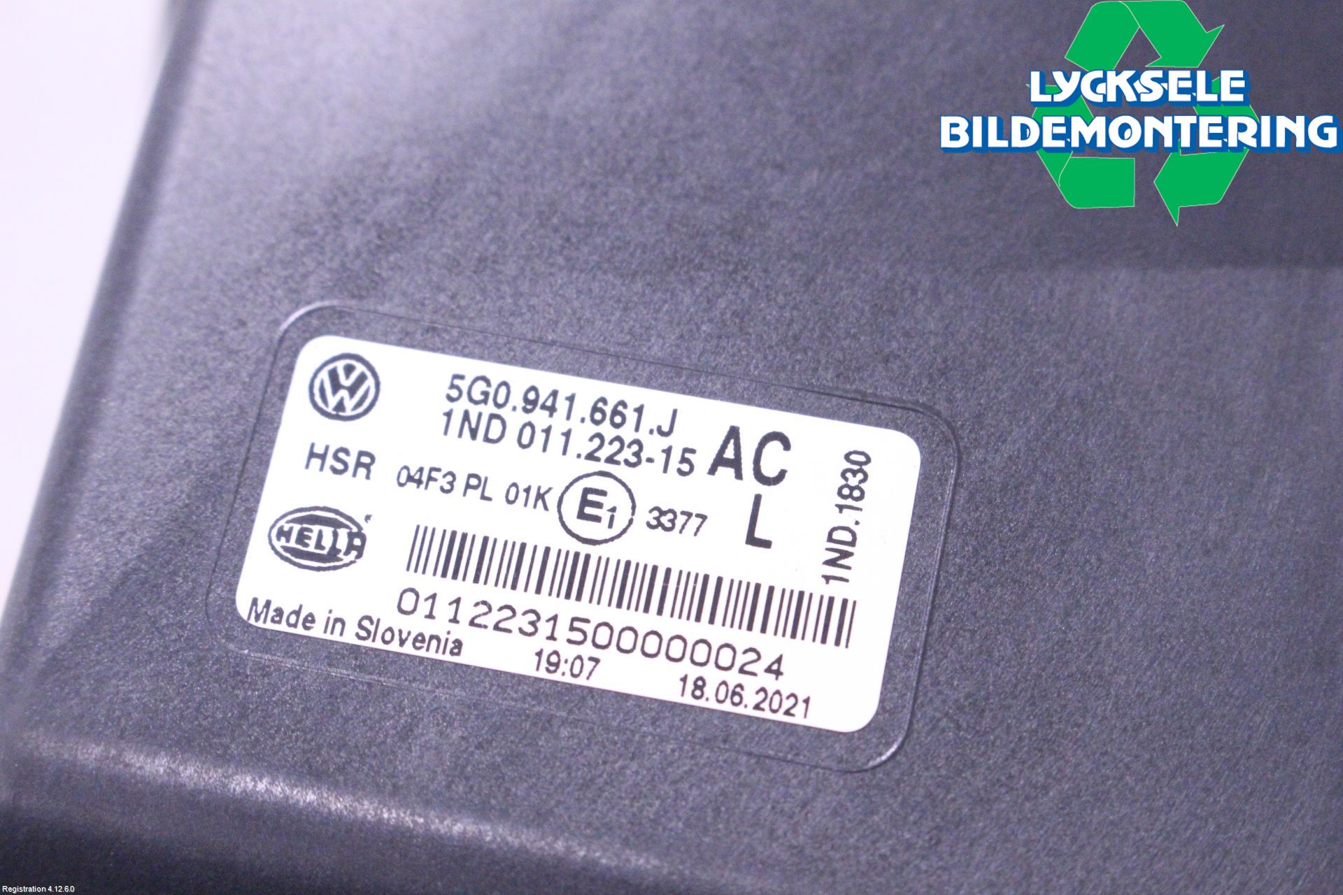 Volkswagen VW GOLF / E-GOLF VII 13-20 Dimljus-Varselljus Fram