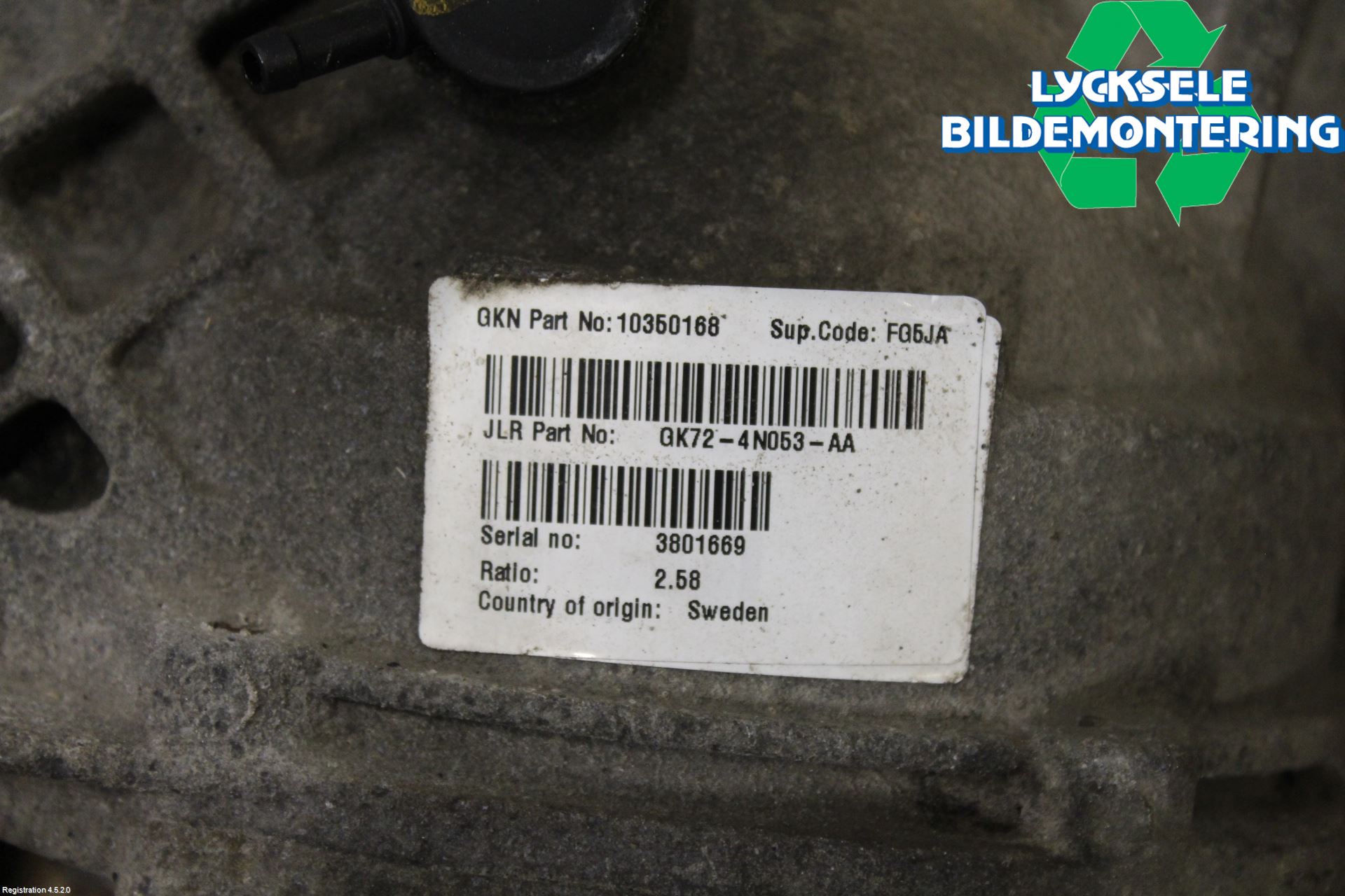 Landrover LAND ROVER DISCOVERY SPORT 15- Bakväxel-Diff