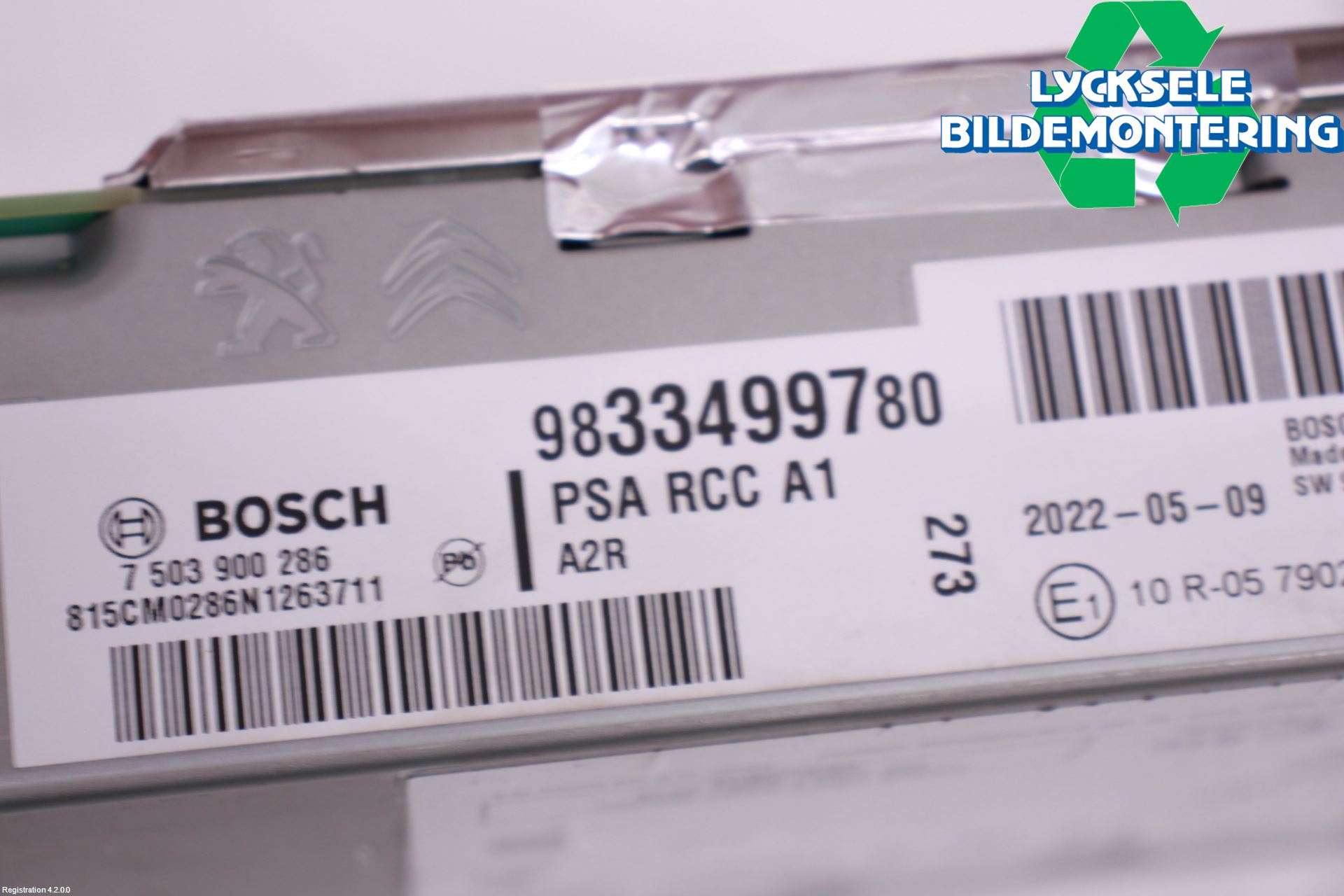 Citroen C5 AIRCROSS 19- Styrenhet Multimedia