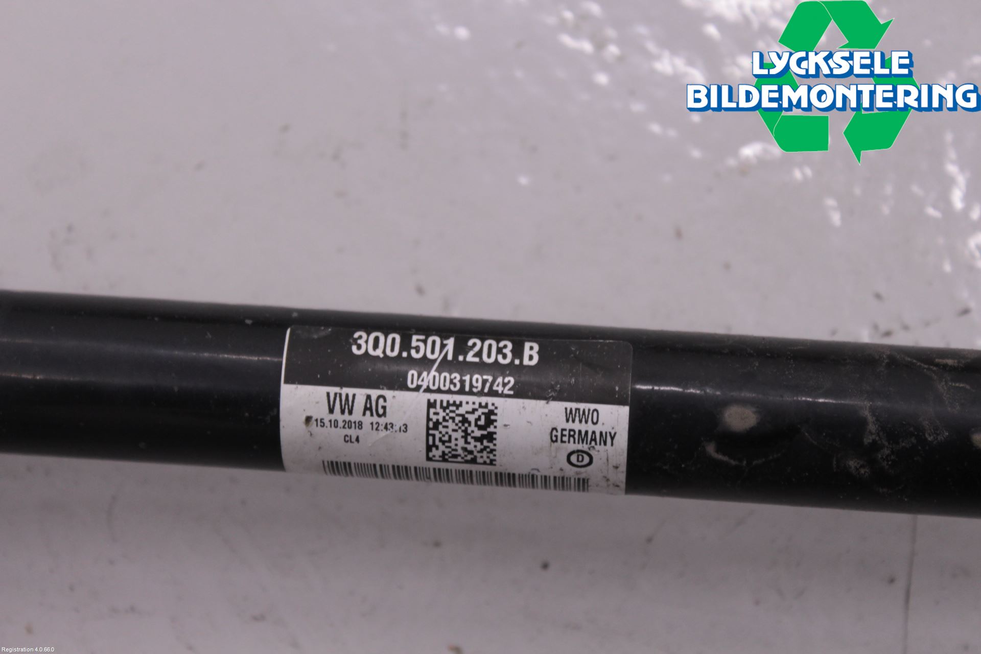 Volkswagen VW TIGUAN 16-24 Drivaxel Bak Vänster