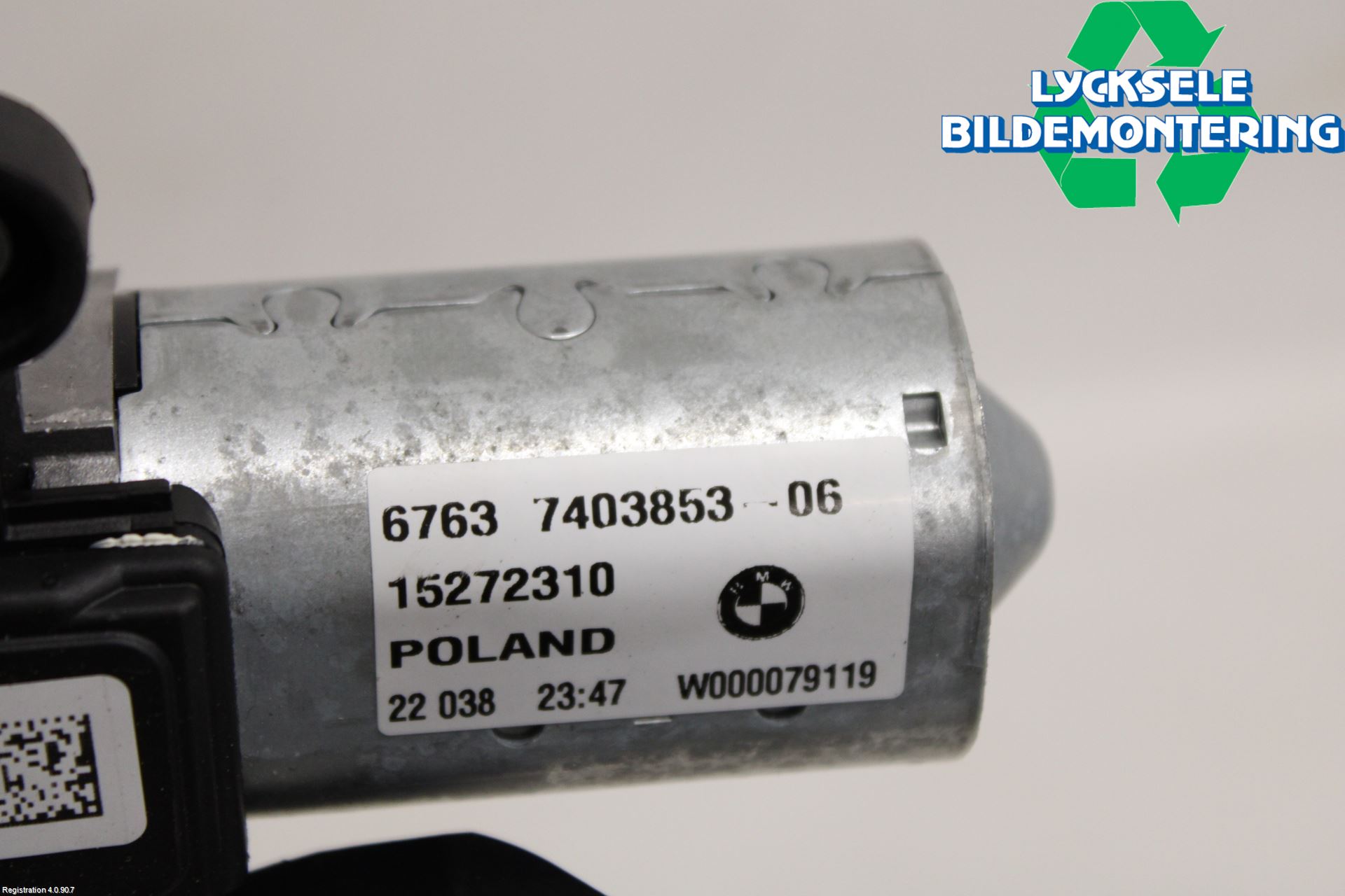 BMW 5 G30/G31/F90 17-23 Torkarmotor Baklucka