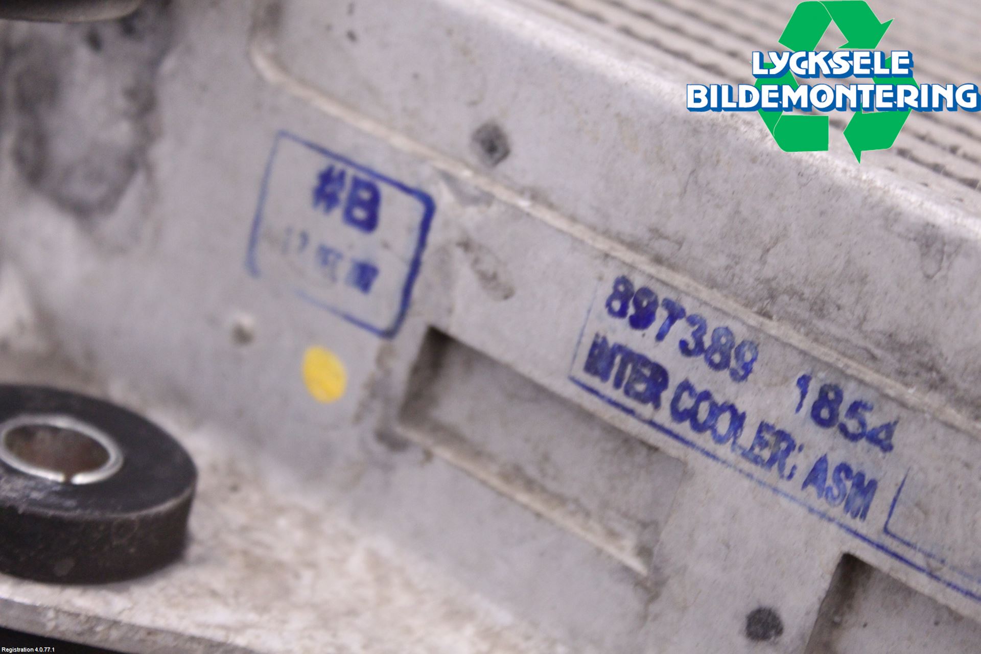 Isuzu D-MAX Laddluft-Intercooler Kyl