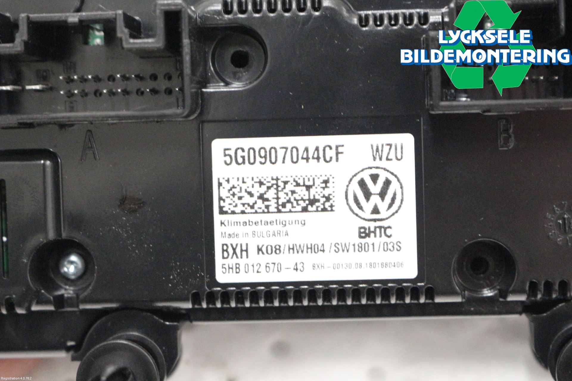Volkswagen VW GOLF / E-GOLF VII 13-20 Ac Styrenhet Ac Manöveren