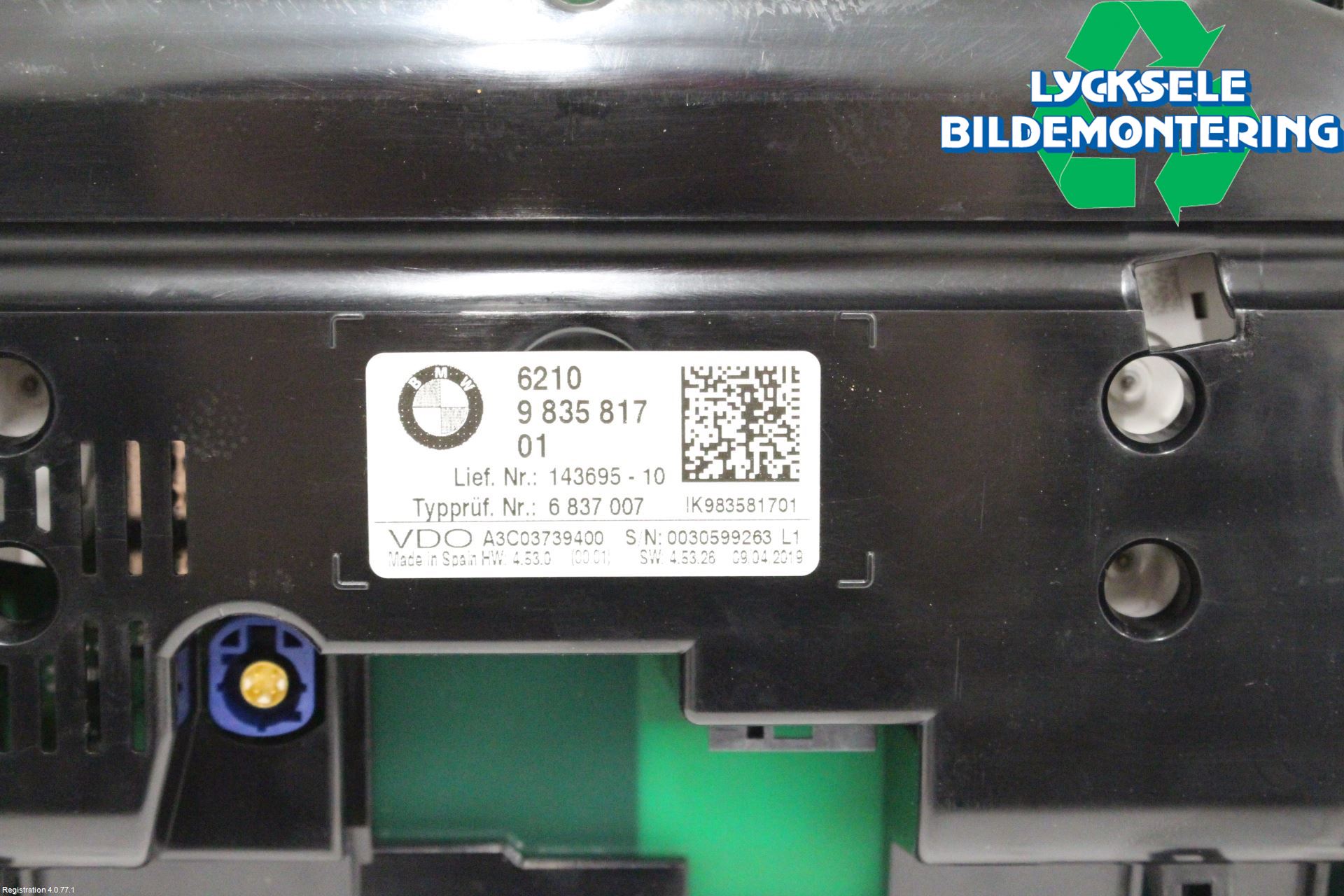 BMW X1 F48 15-22 Instrument Komb