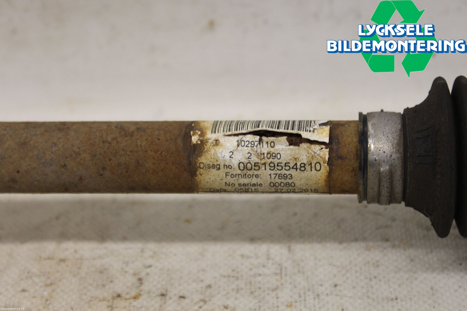 Fiat 500 07- Drivaxel Fram Vänster