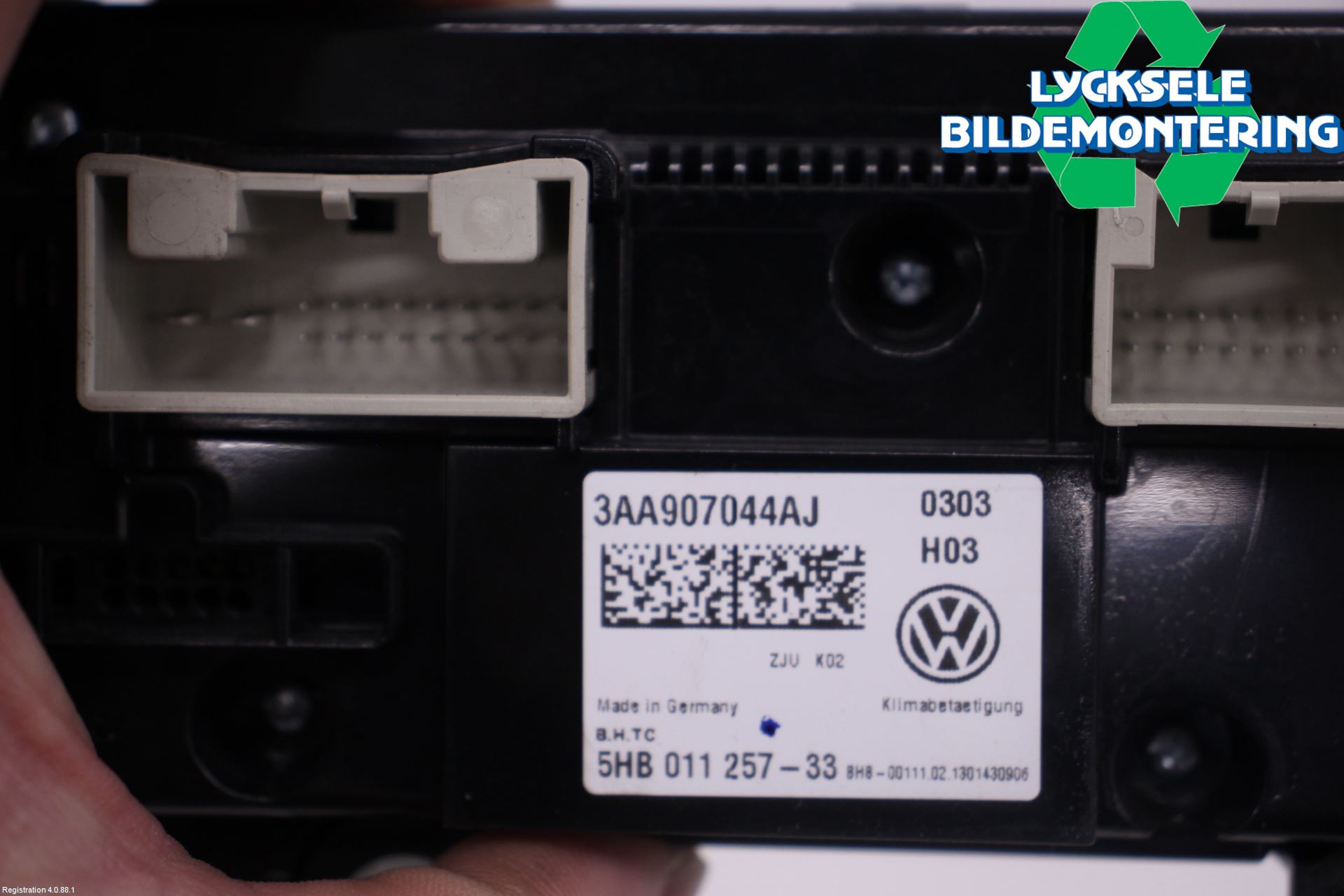Volkswagen VW PASSAT 11-14 Ac Styrenhet Ac Manöveren