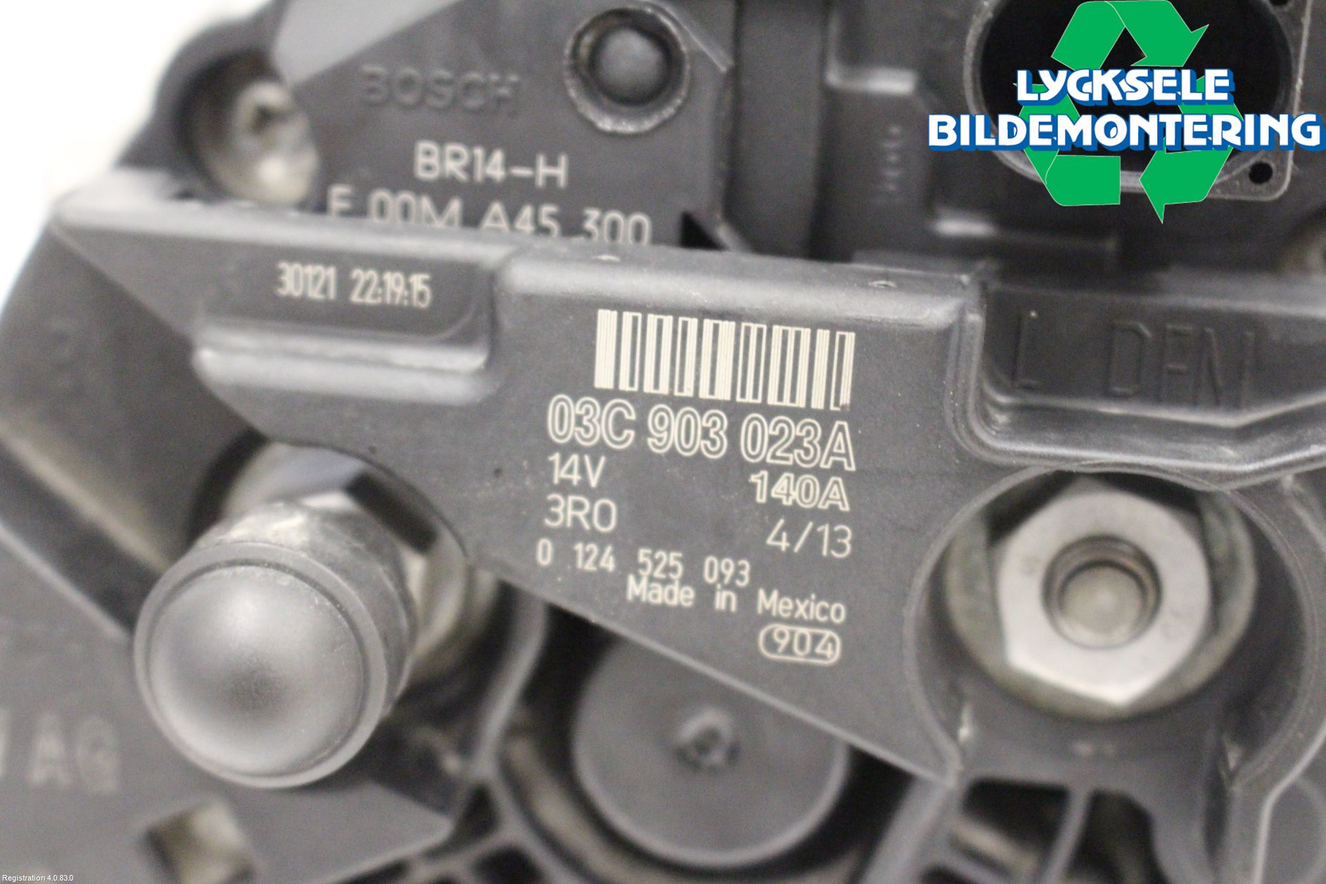 Volkswagen VW GOLF VI 09-13 Generator