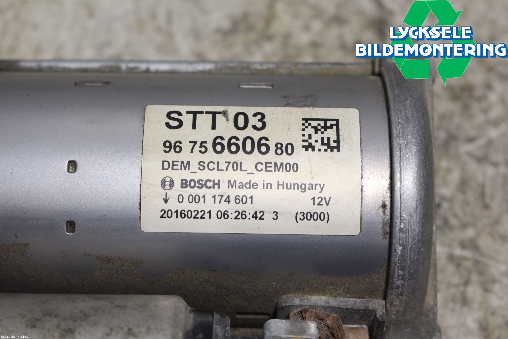 Citroen BERLINGO 08-18 Startmotor Diesel