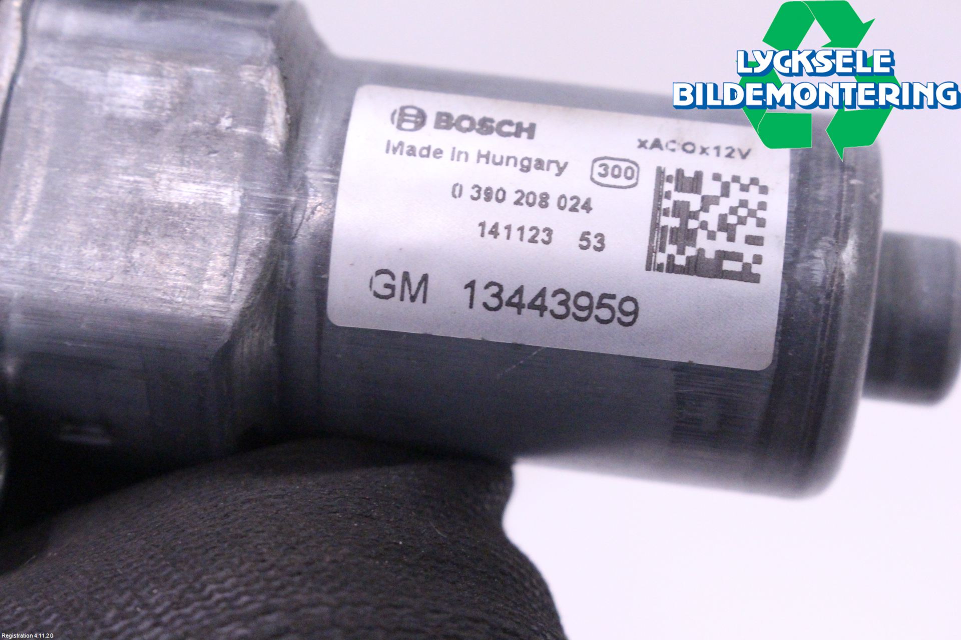 Opel CORSA E 15-19 Torkarmotor Baklucka