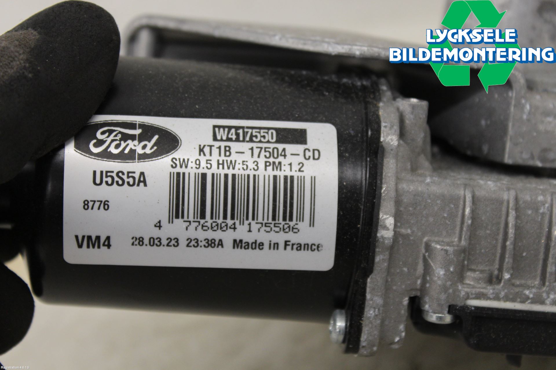 Ford TRANSIT/TOURNEO CONNECT 13-22 Torkarmotor Vindruta