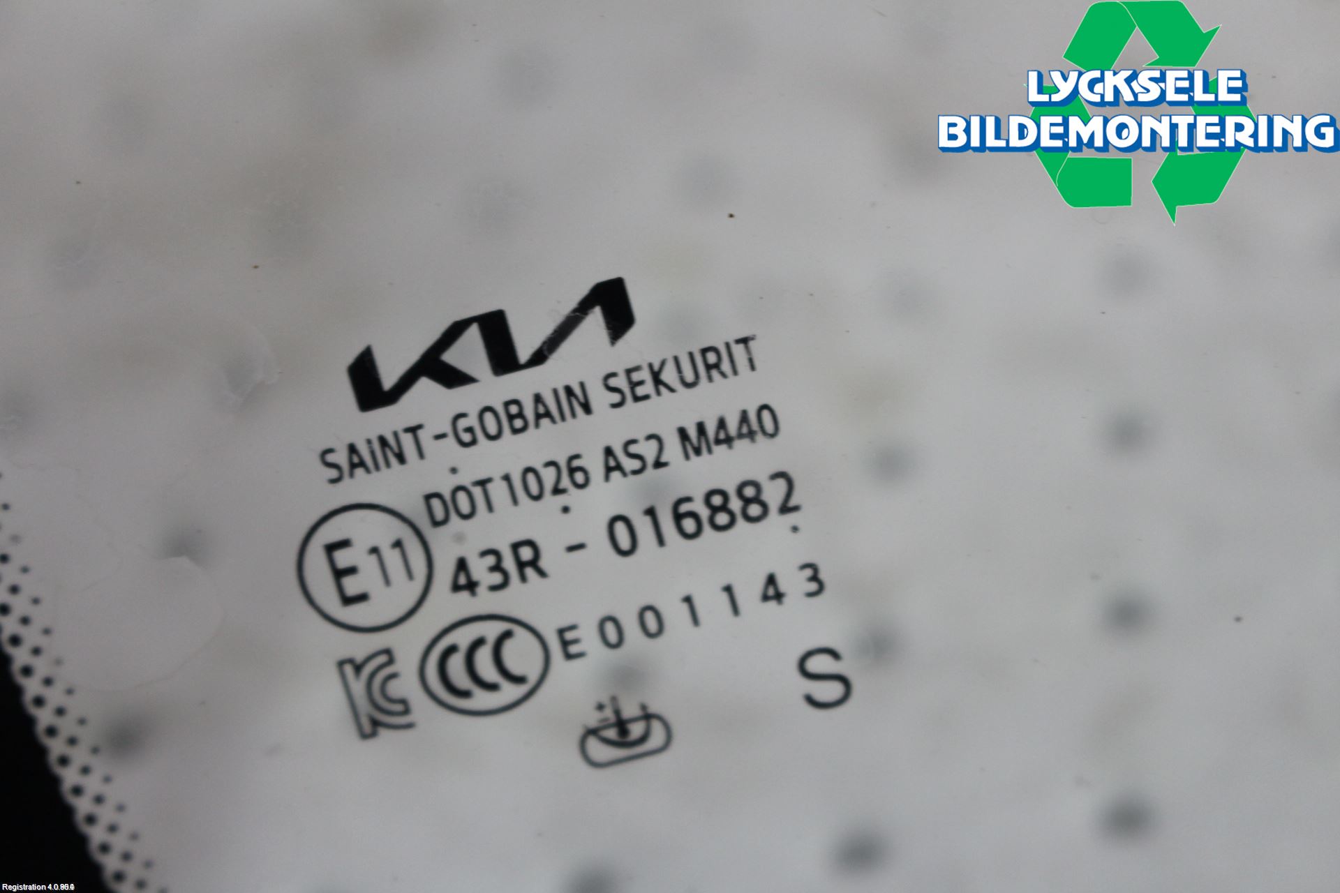 Kia NIRO (SG2) 23- Dörruta Bak Lilla Hö