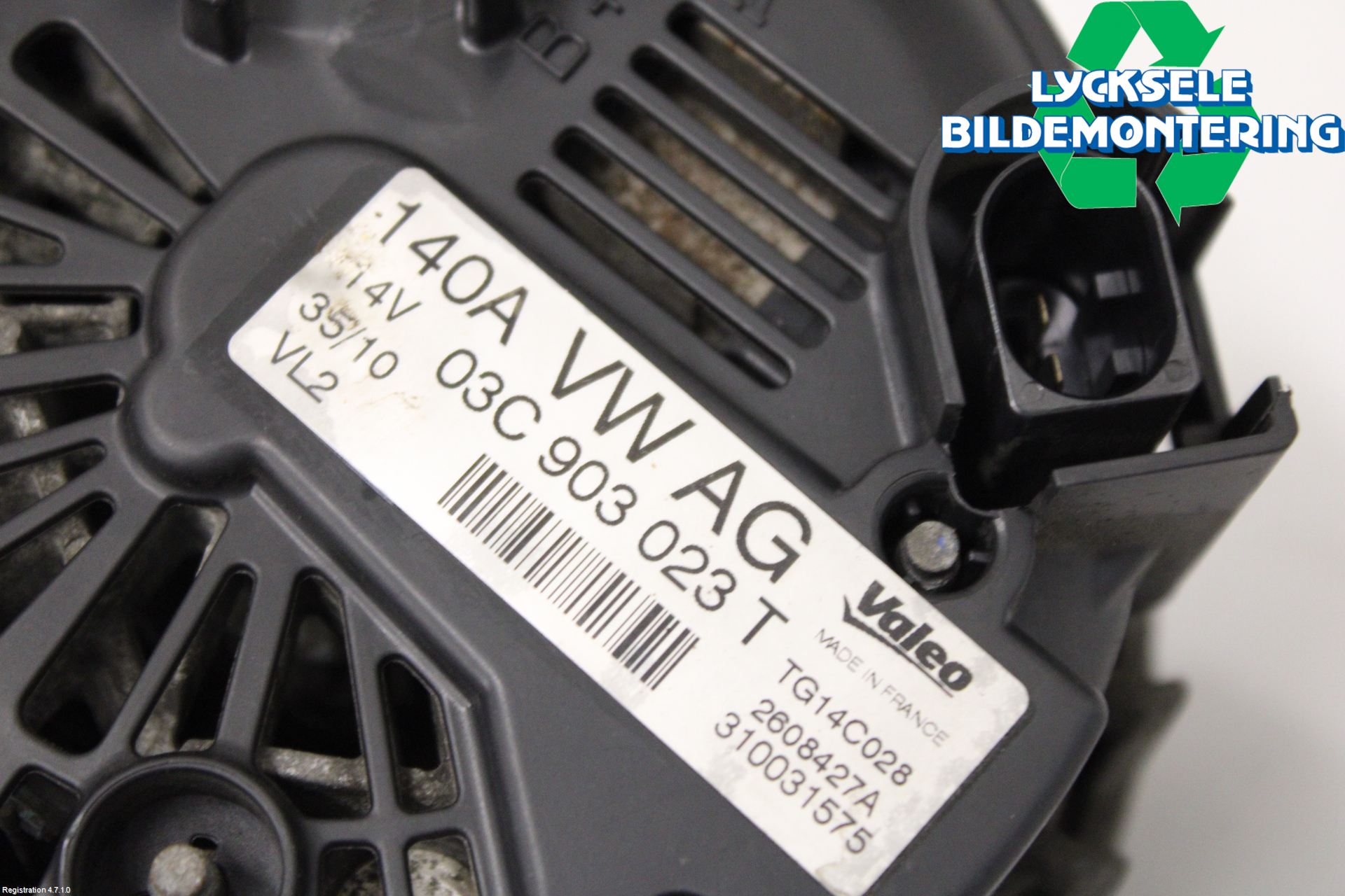 Volkswagen VW TOURAN 10-15 Generator