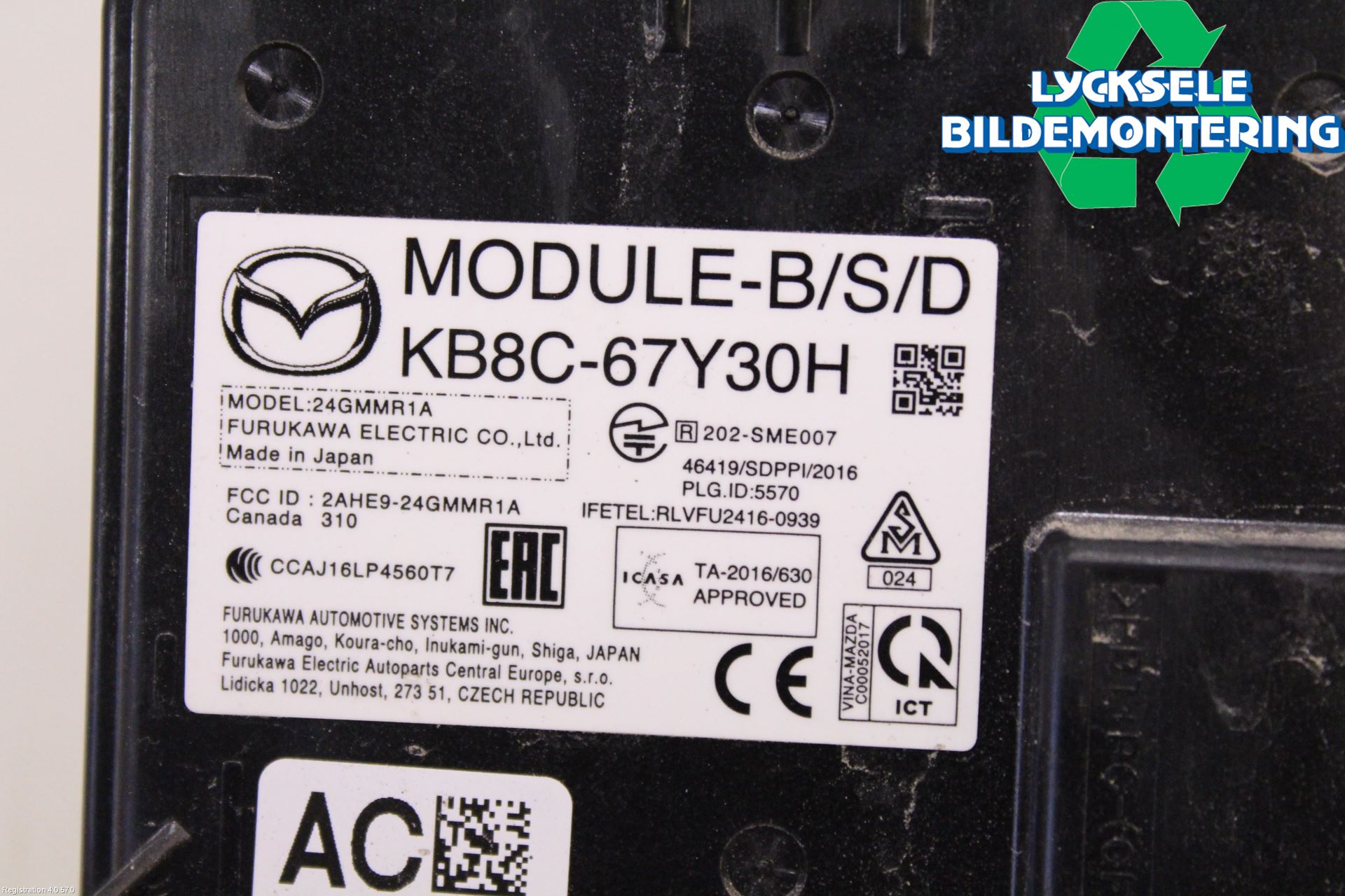 Mazda CX-5 17- Sensor Aktivt Kollisionsskydd