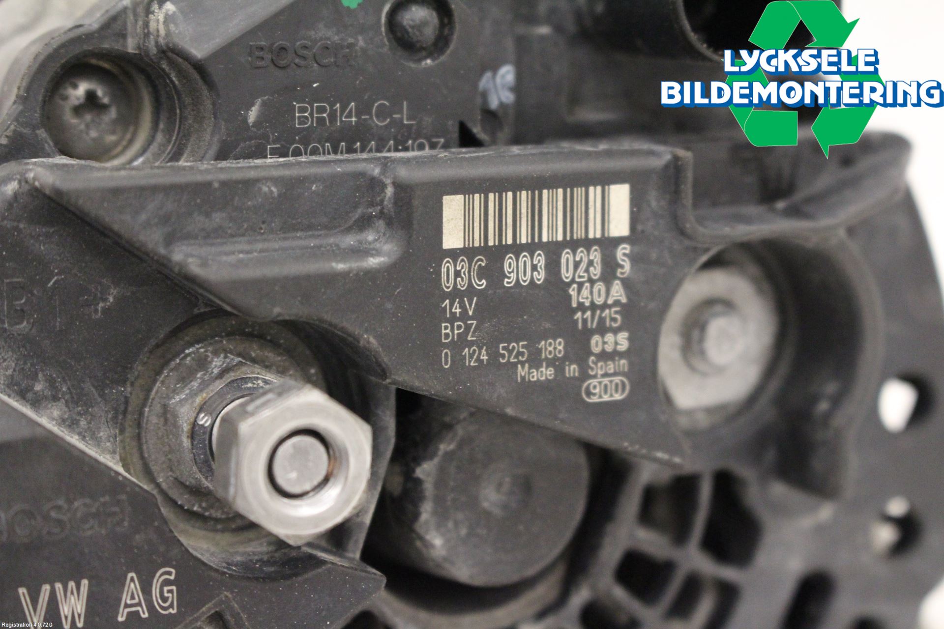 Volkswagen VW TOURAN 10-15 Generator