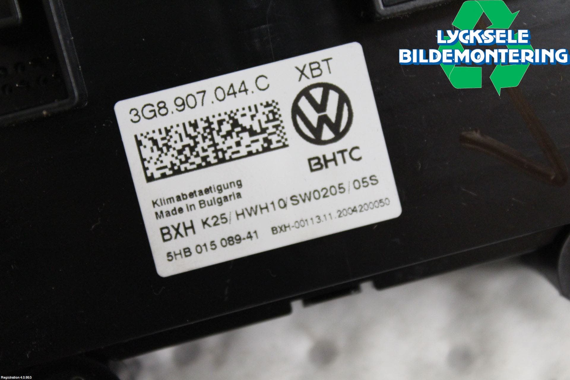 Volkswagen VW PASSAT 20-24 Ac Styrenhet Ac Manöveren