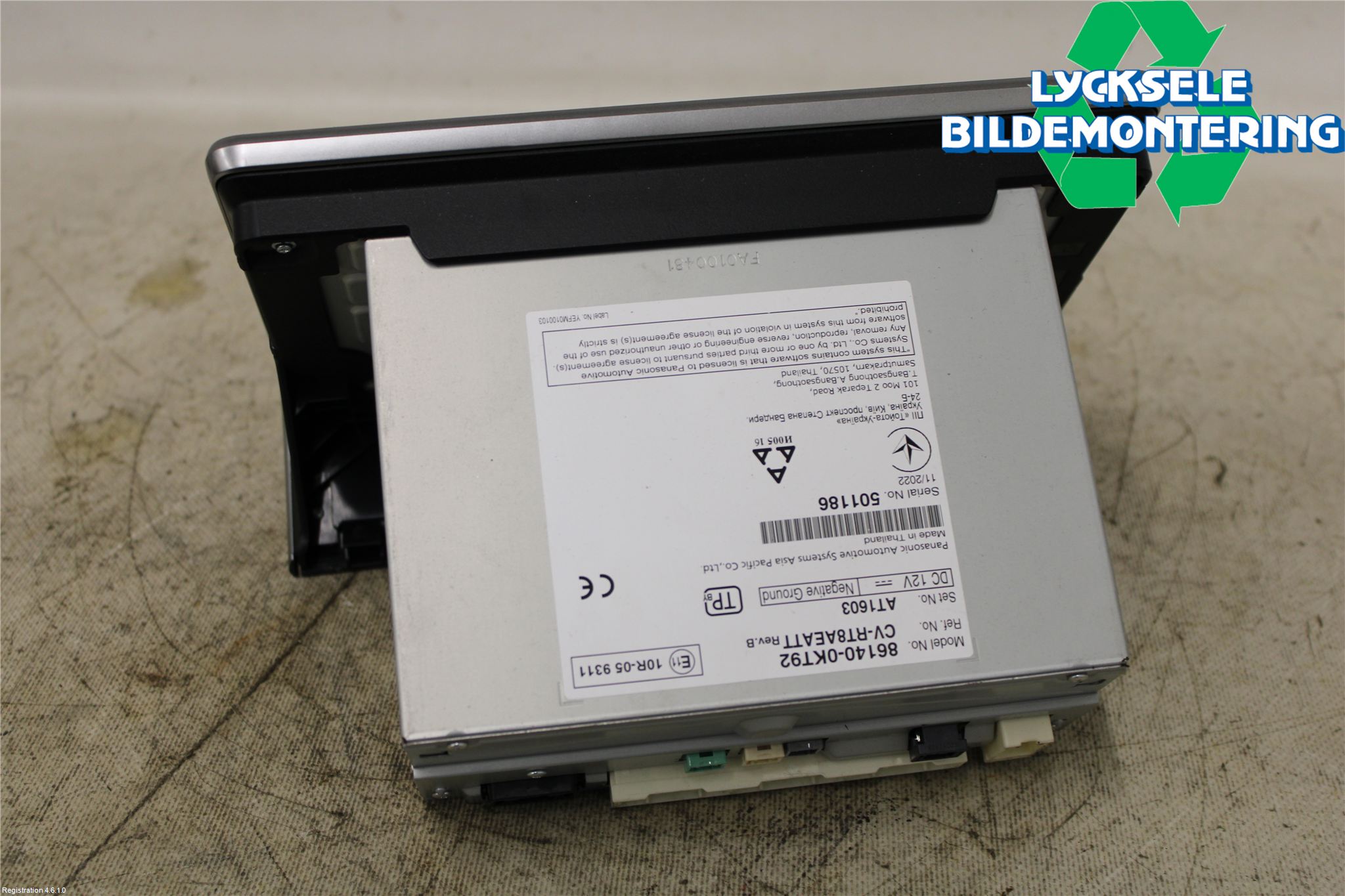 Toyota HILUX 16- Cd Radio - Multimediapanel
