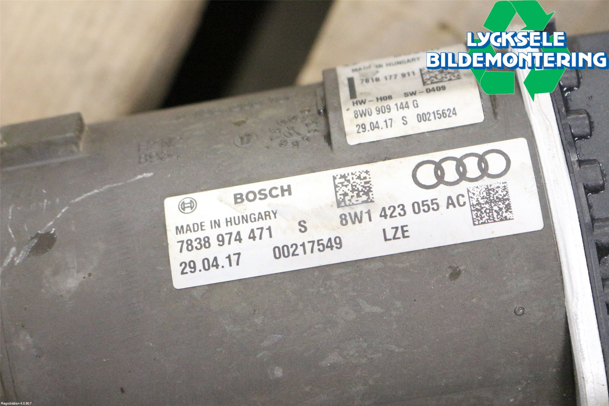 Audi A4/S4 B9 16-19 Styrväxel-Snäcka Elektrisk