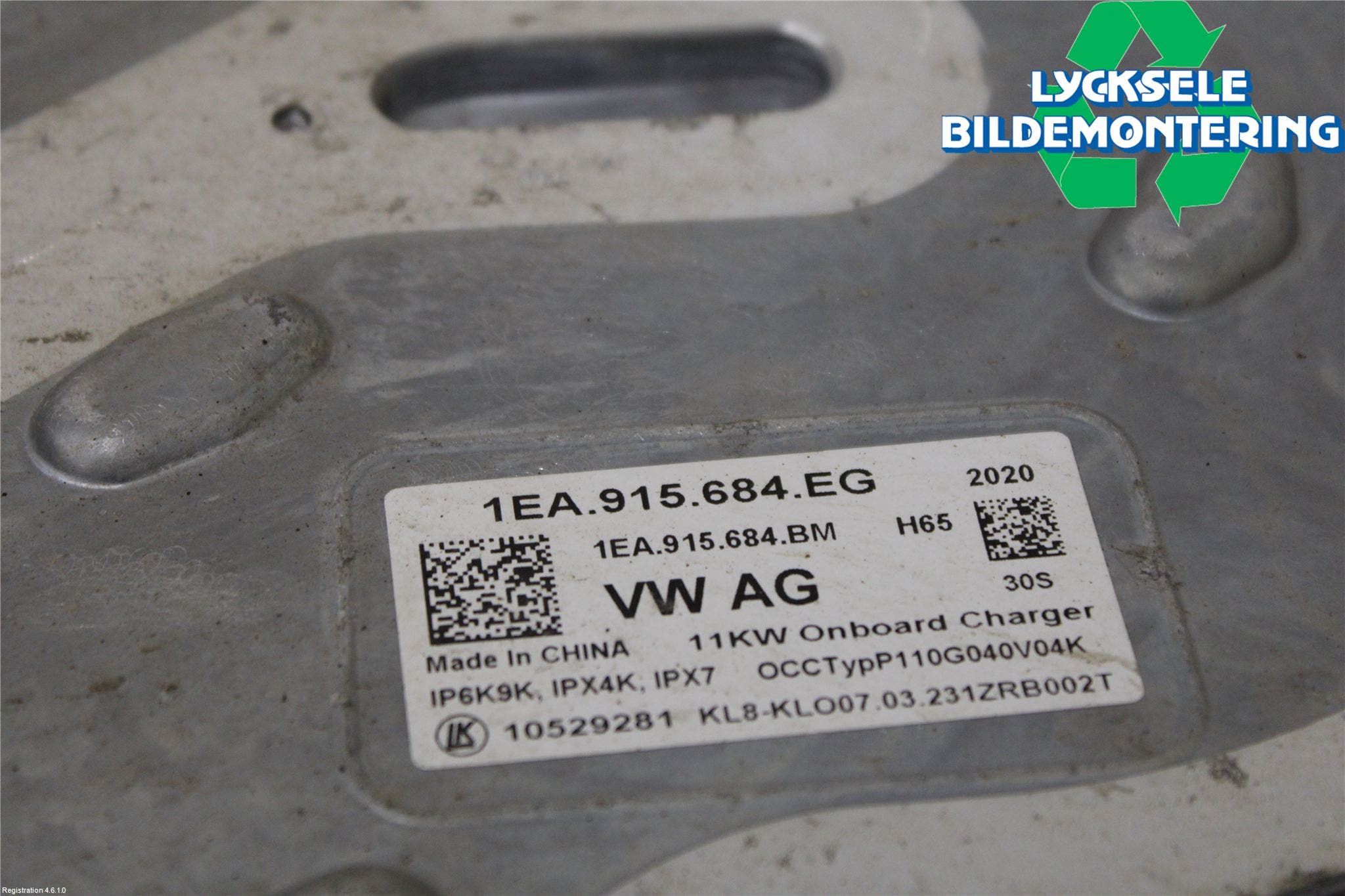 Volkswagen VW ID.3 21- Batteriladdare Högspänning