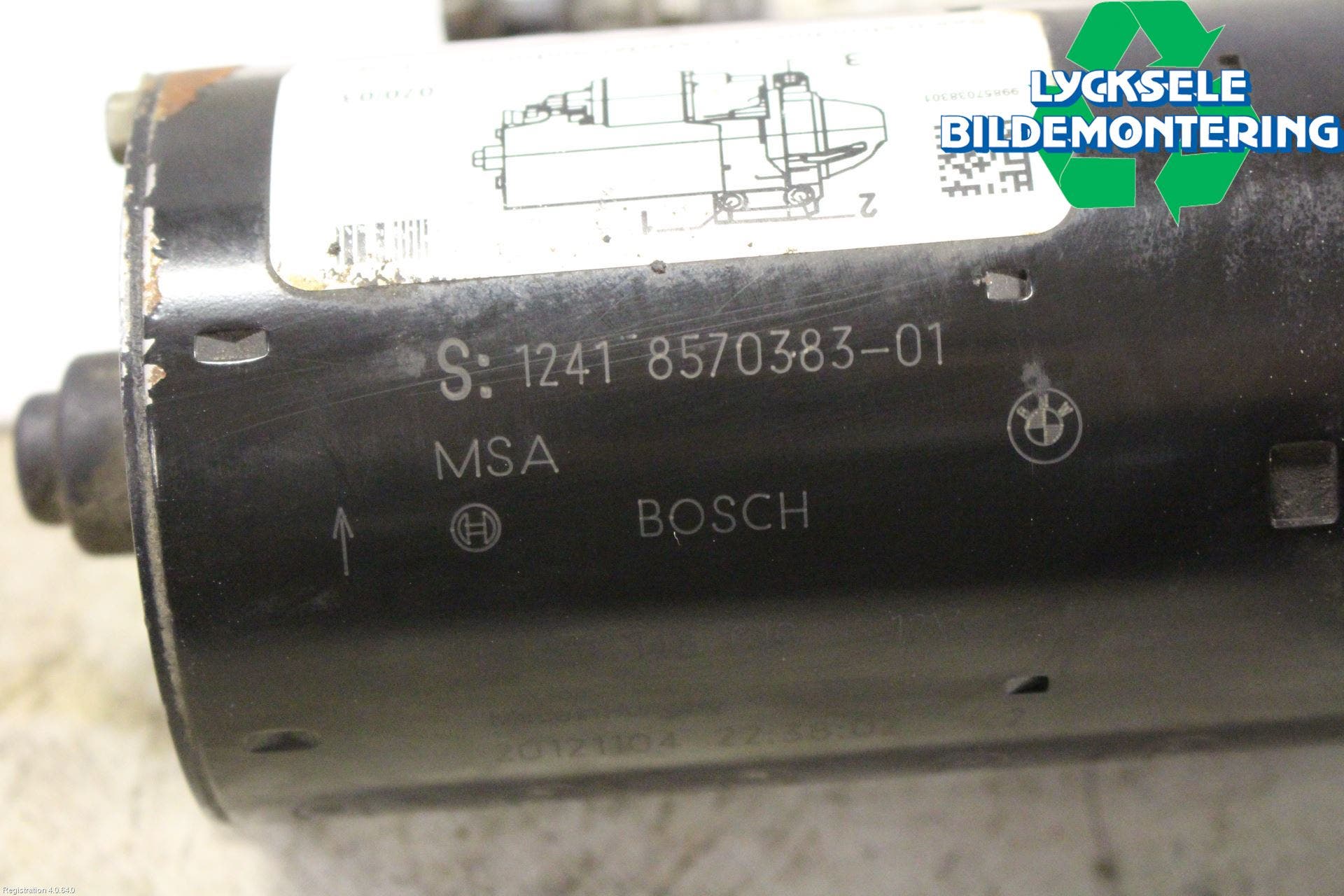 BMW 3 F30/F31/F80 12-19 Startmotor Diesel