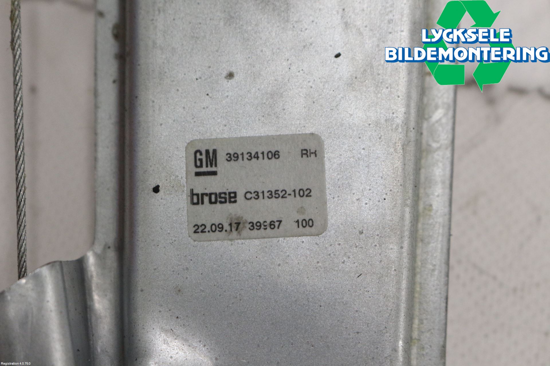 Opel ASTRA K 16-22 Fönsterhiss El Kompl