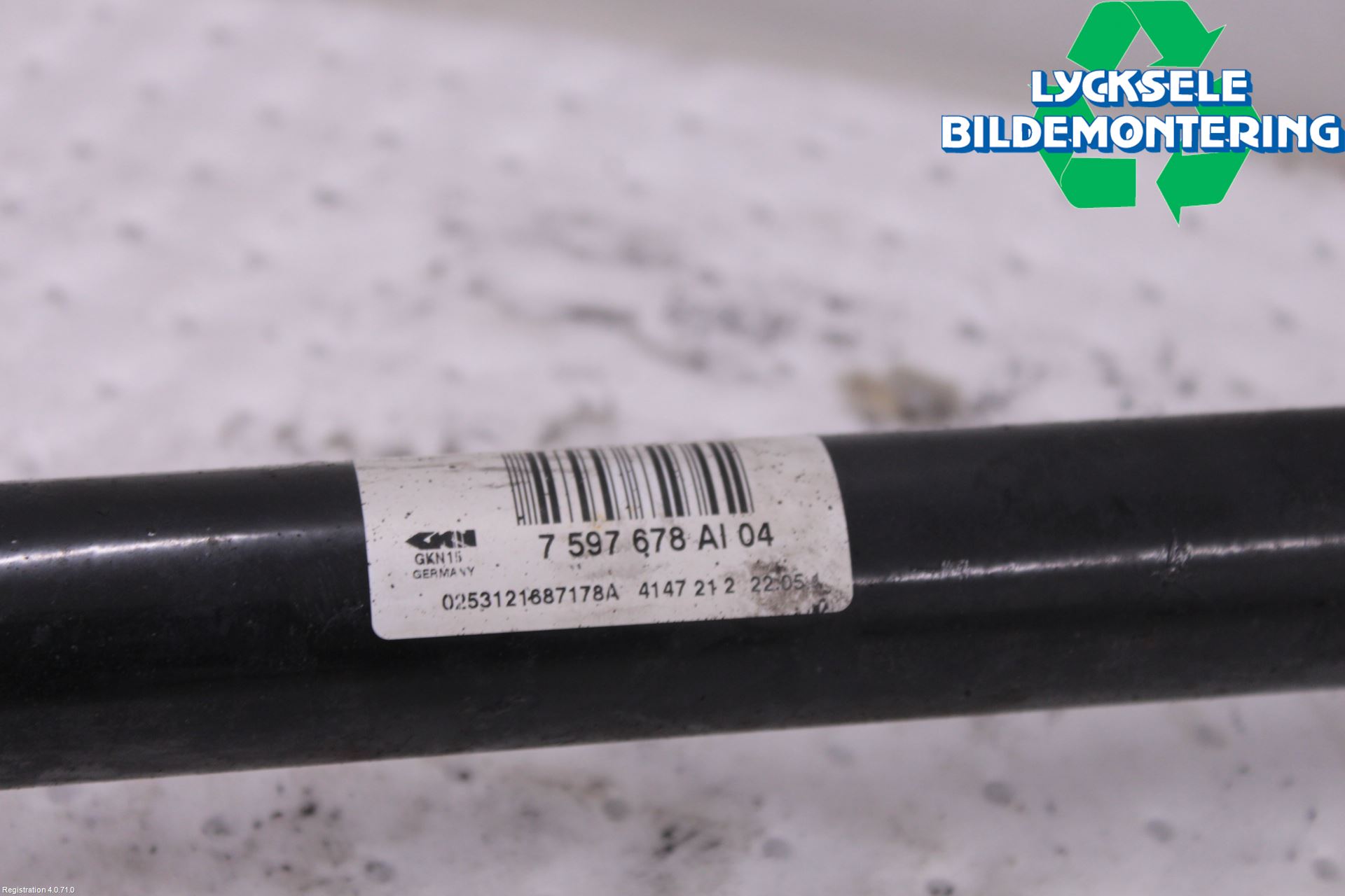 BMW 3 F30/F31/F80 12-19 Drivaxel Bak Höger