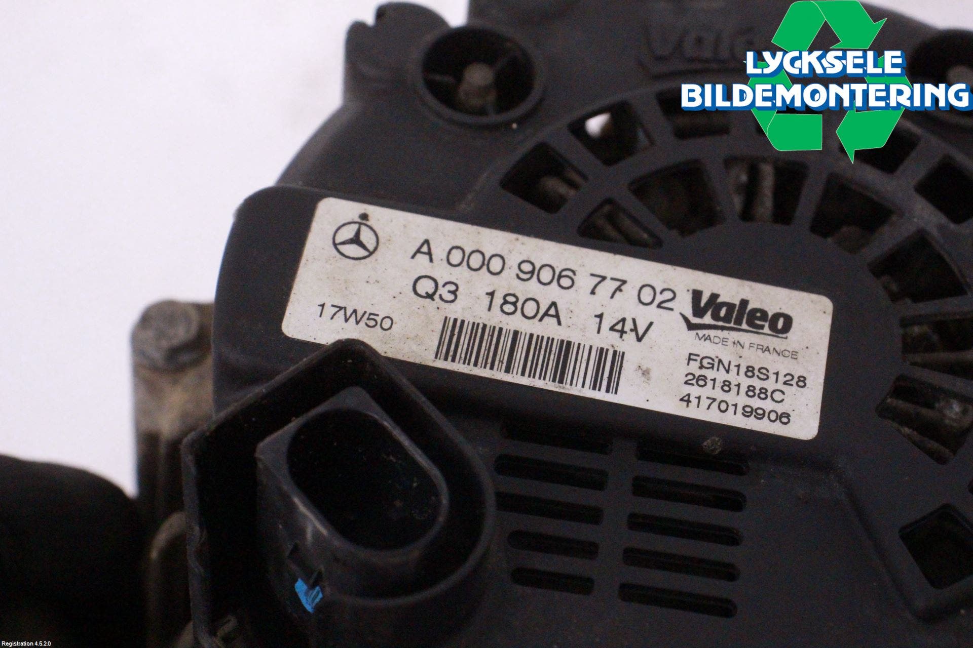 Mercedes-Benz MB SPRINTER (W906) 06-18 Generator