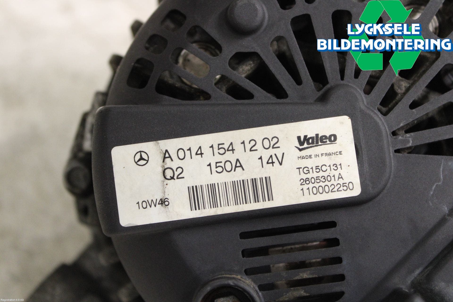 Mercedes-Benz MB C-KLASS (W204) 07-15 Generator