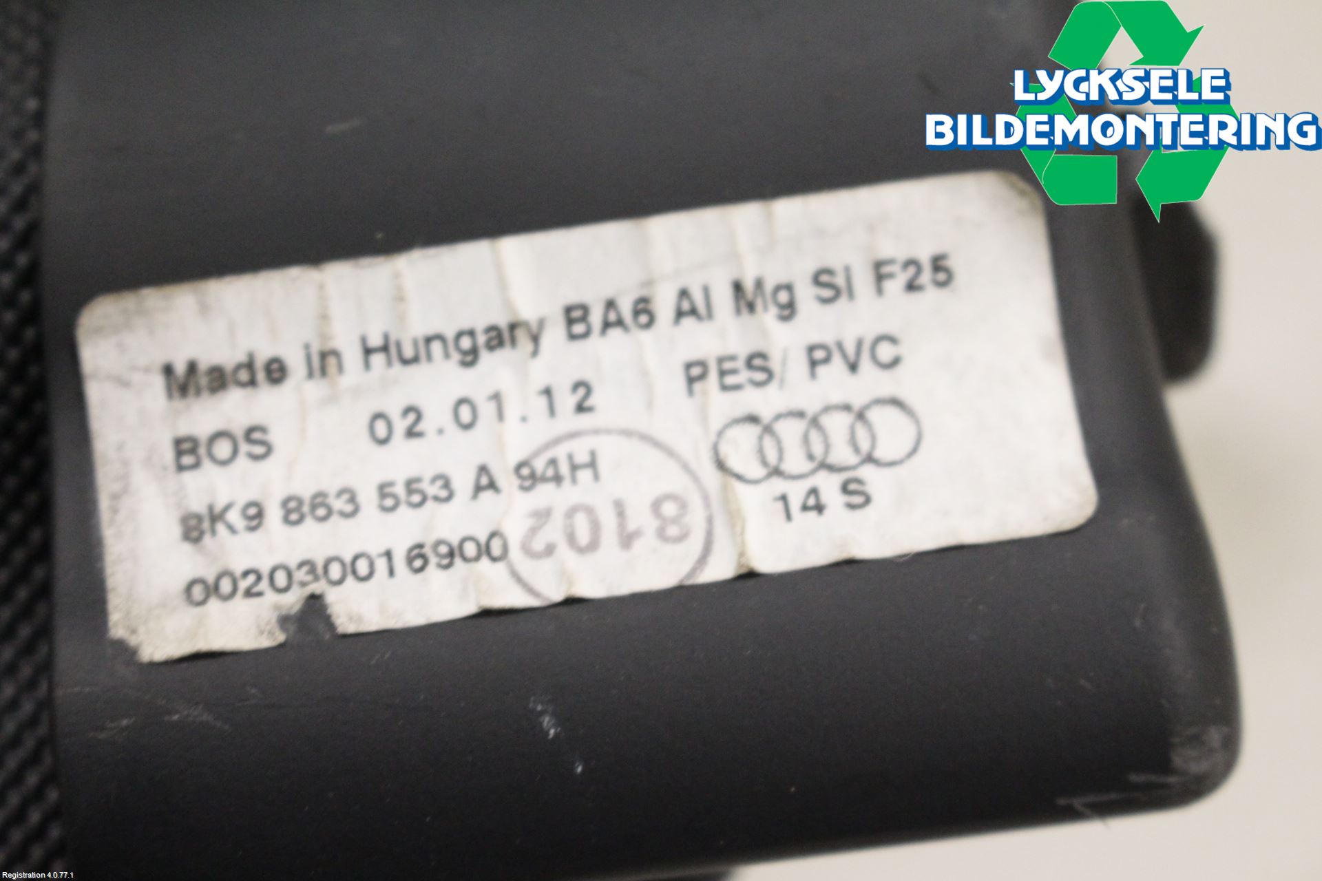 Audi A4 12-15 Insynskydd