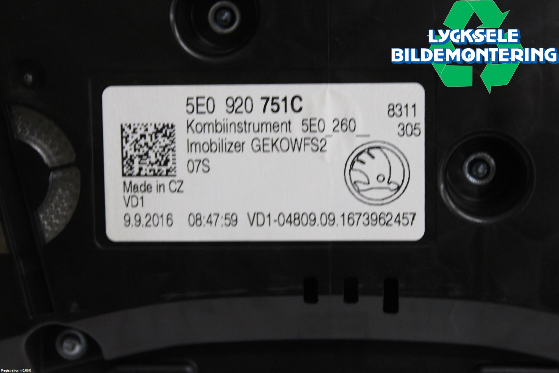 Skoda OCTAVIA (5E) 13-20 Instrument Komb
