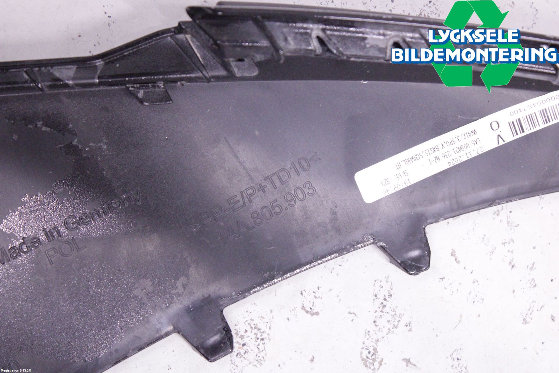 Volkswagen VW ID.7/TOURER 24- Spoiler Fram