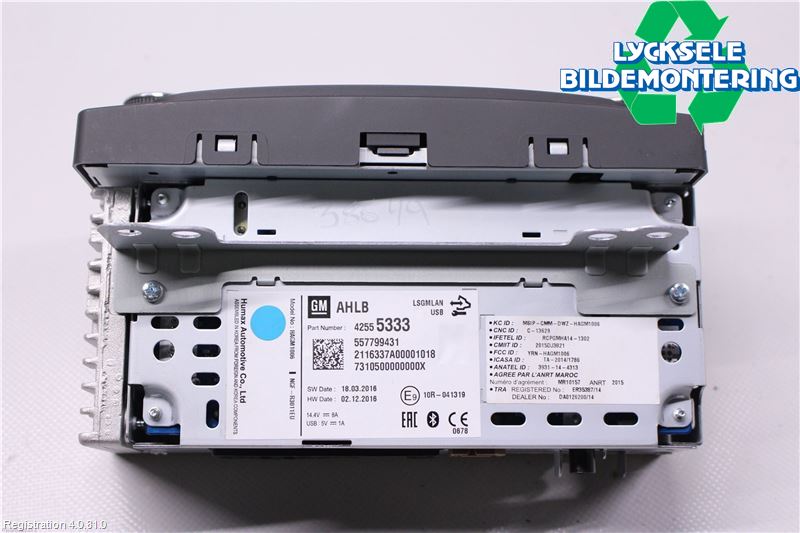 Opel MOKKA 13-20 Cd Radio - Multimediapanel