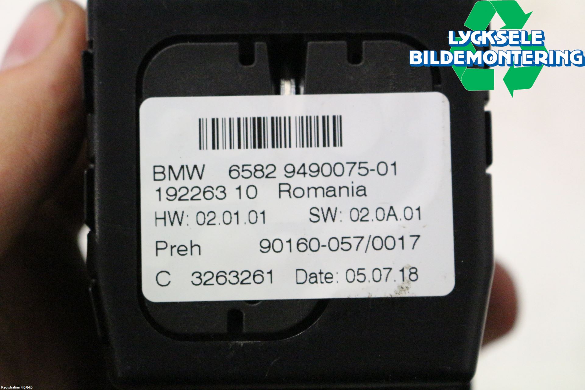BMW 5 G30/G31/F90 17-23 Strömställare Multifunktion