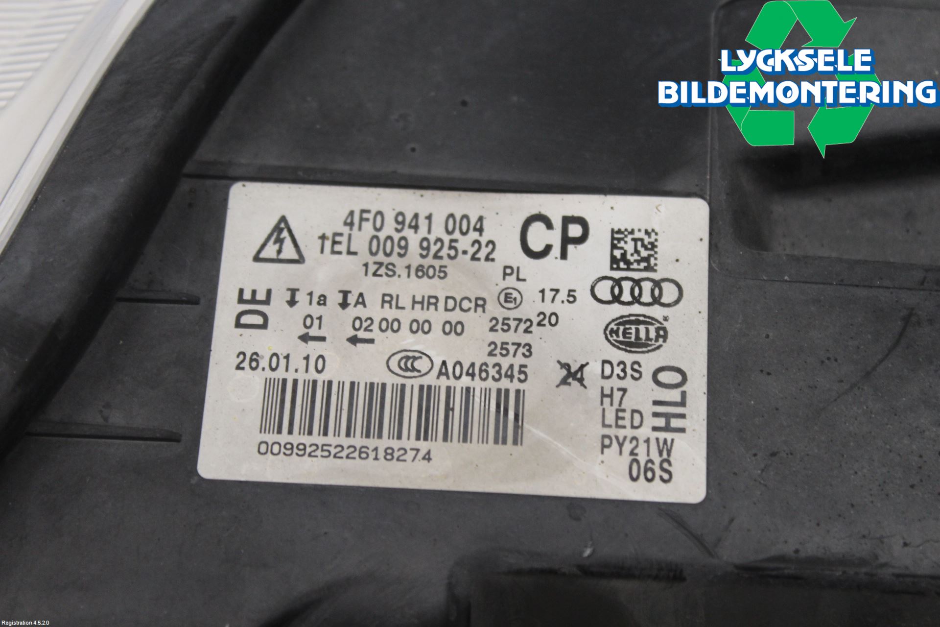 Audi ALLROAD 06-11 Strålkastare Höger