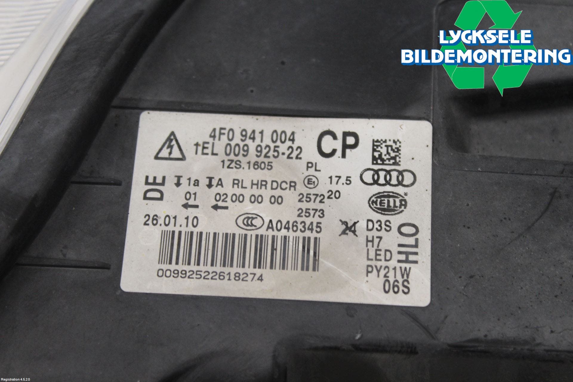 Audi ALLROAD 06-11 Strålkastare Höger