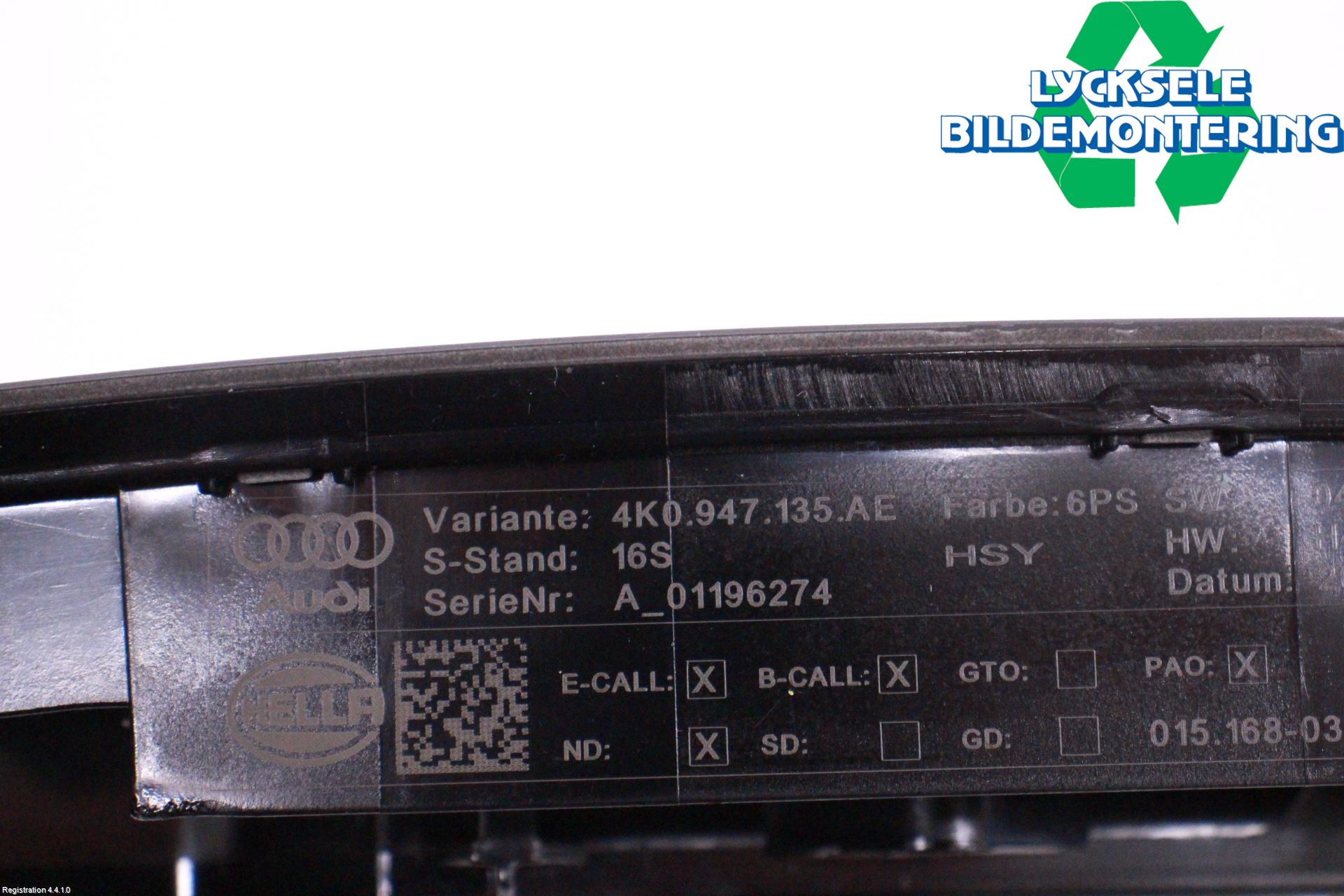 Audi A4/S4 B9 20- Innerbelysning