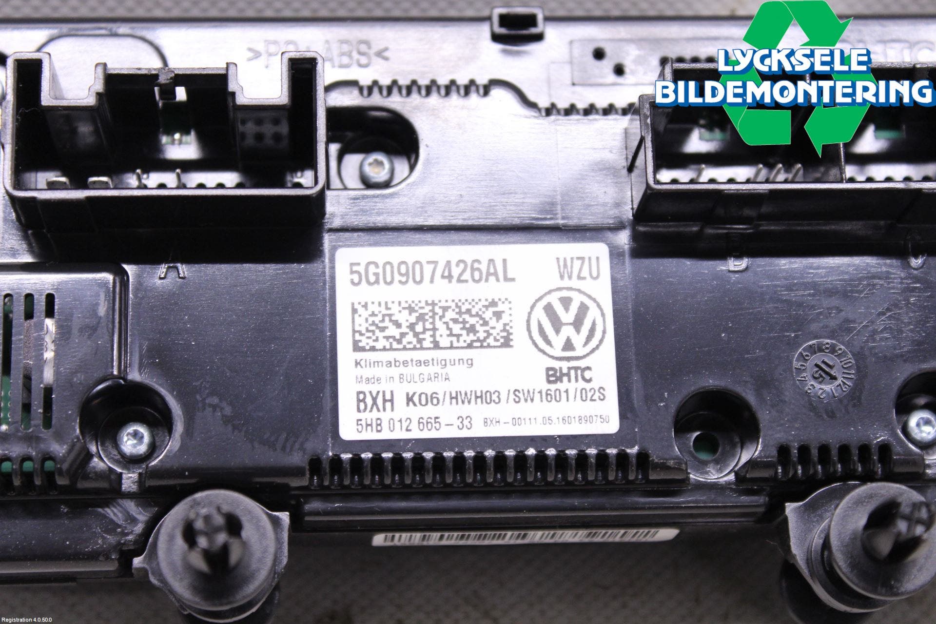 Volkswagen VW GOLF / E-GOLF VII 13-20 Ac Styrenhet Ac Manöveren