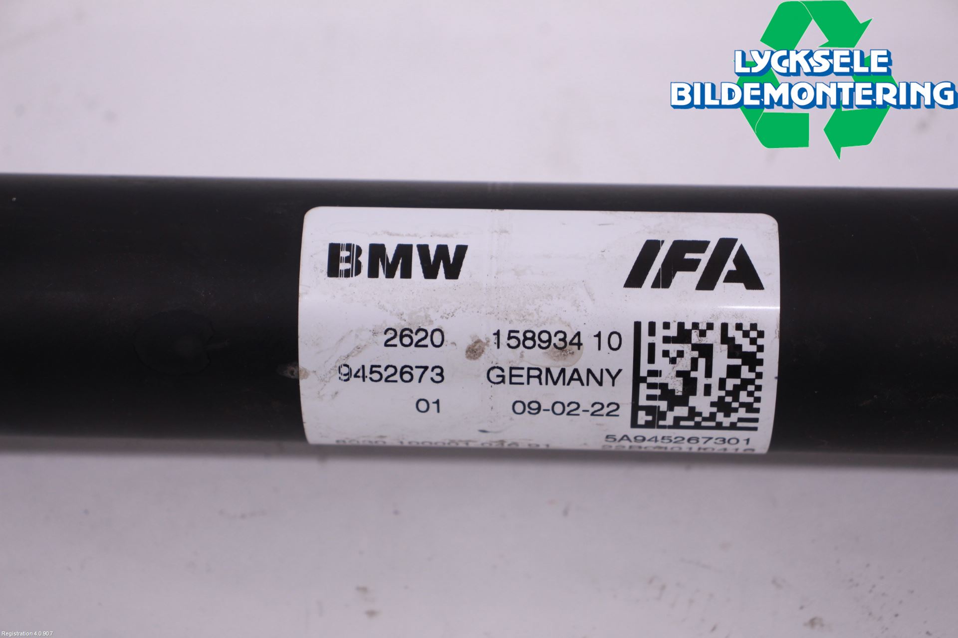 BMW 5 G30/G31/F90 17-23 Mellanaxel Främre 4Wd