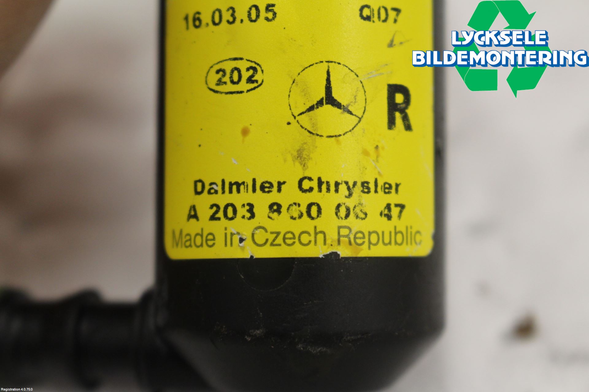 Mercedes-Benz MB C (203) 00-07 Spolarmunstycke Strålkastare