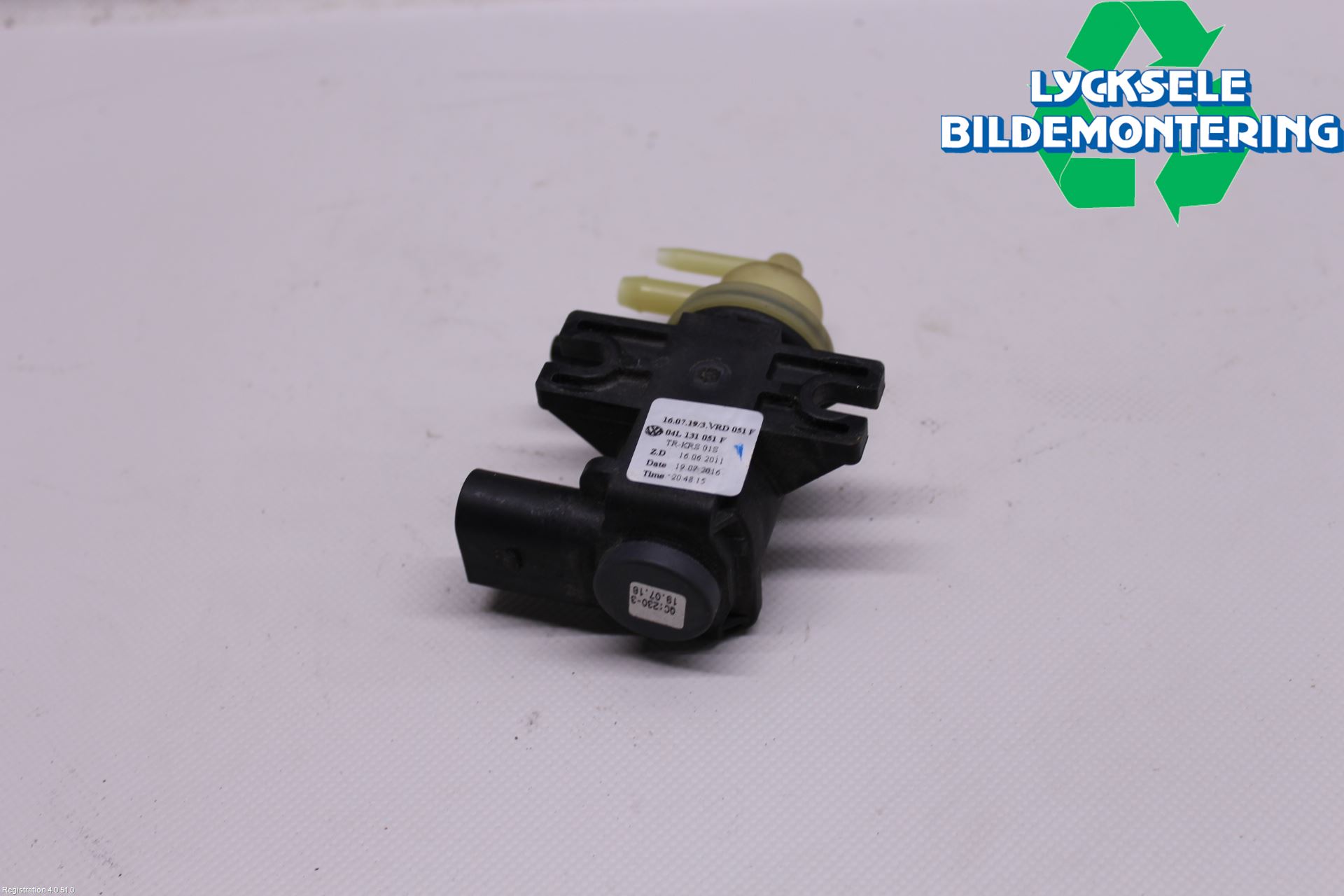 Volkswagen VW PASSAT 15-19 Magnetventil Laddtryck