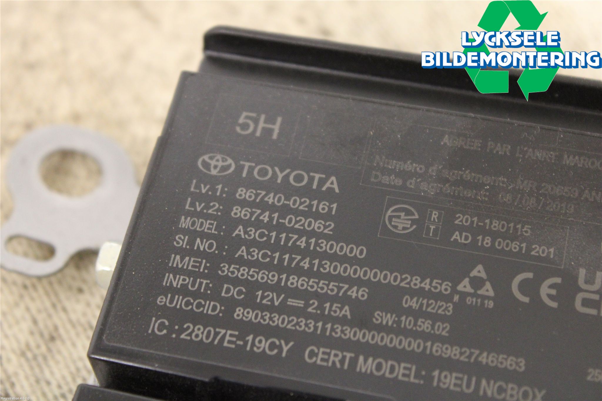 Toyota HILUX 16- Styrenhet Övrigt