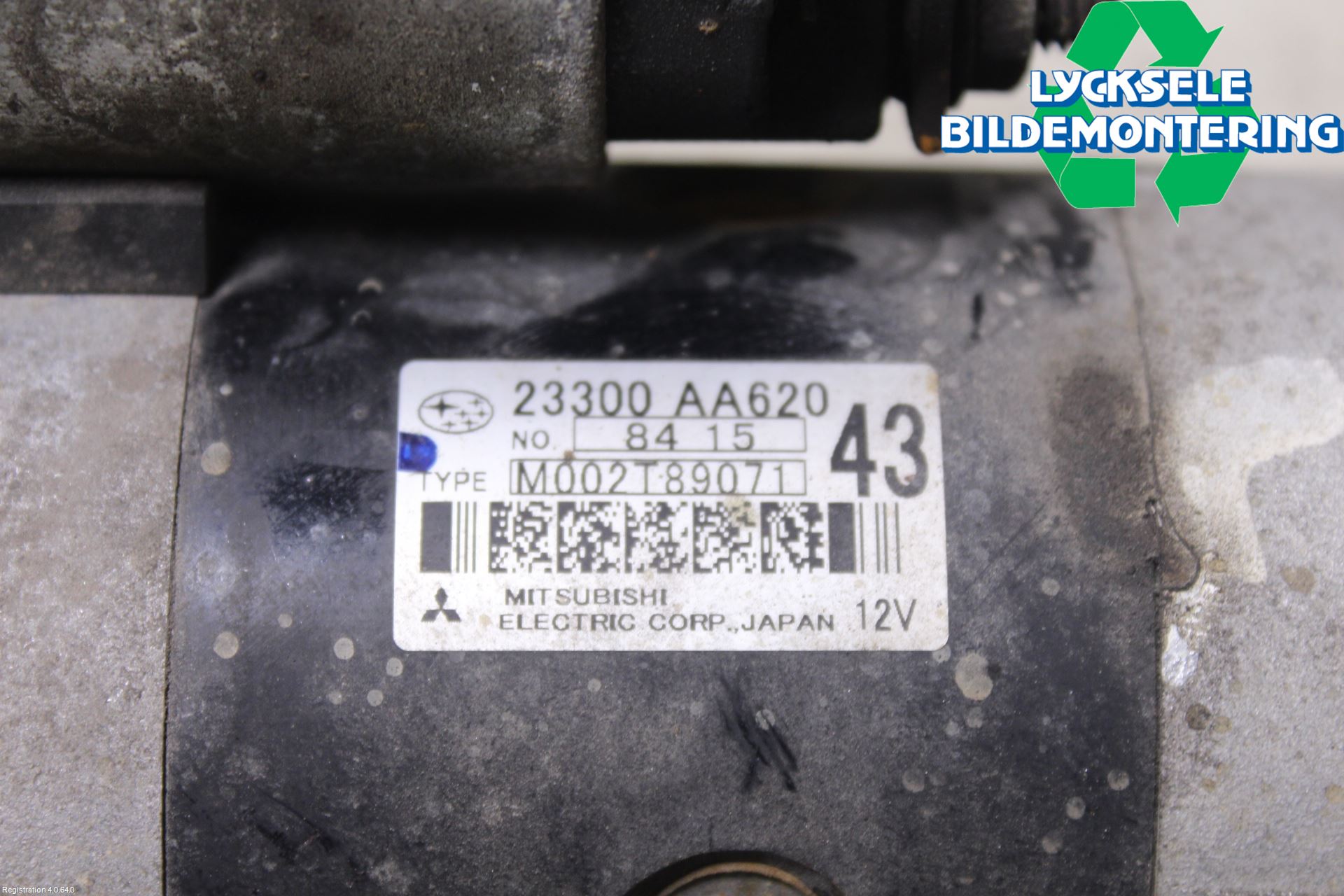 Subaru LEGACY    07-09 Startmotor Diesel