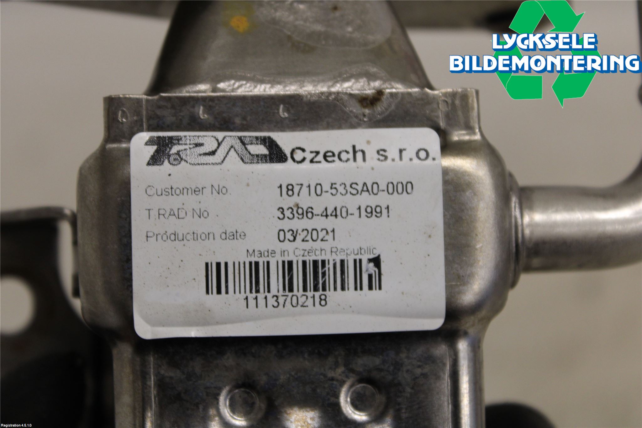 Suzuki VITARA 15- Avgaskylare