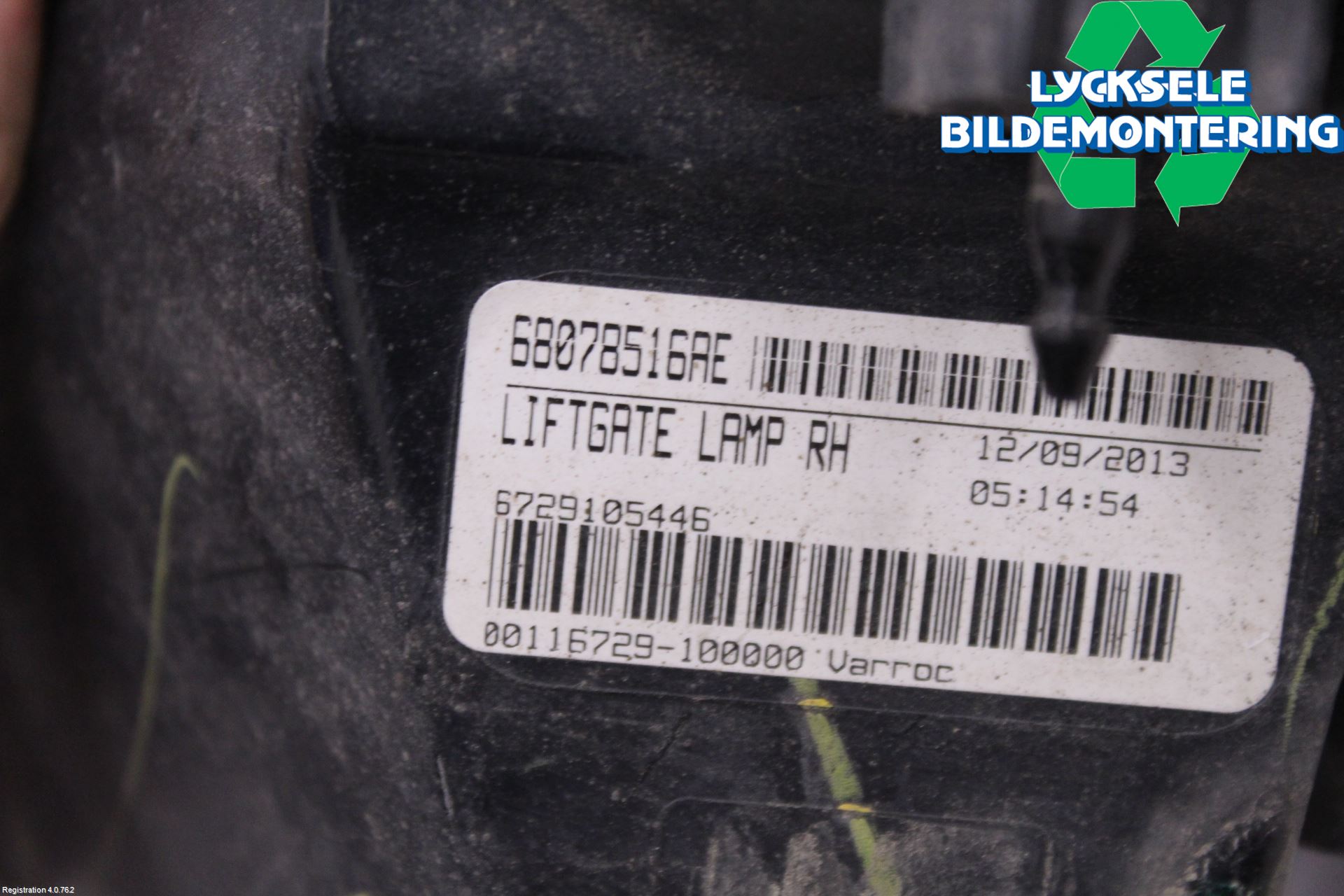 Fiat FREEMONT Bakljus Lucka Hö